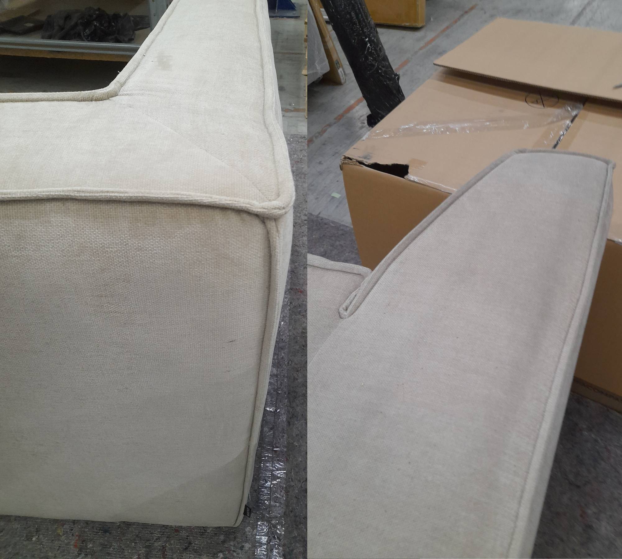 Dane 1-Sitzer Eckmodul Rechts Danny Cream