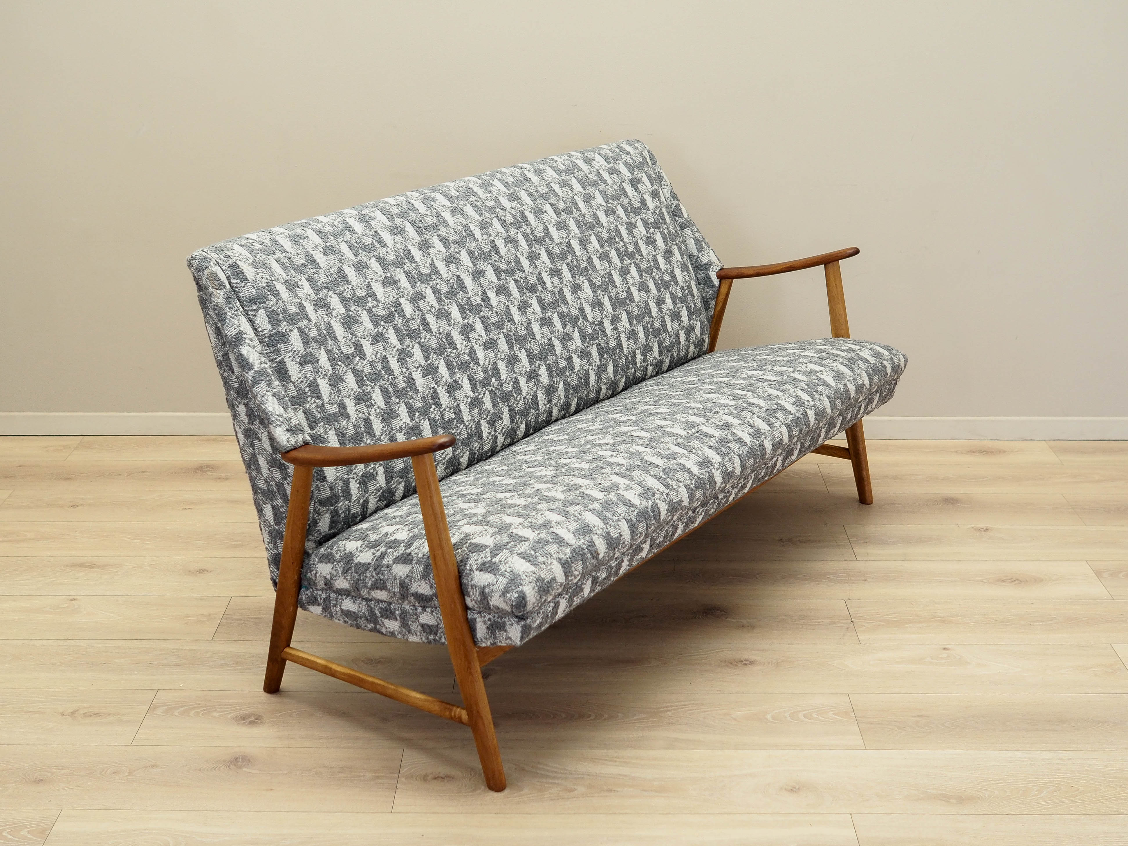 Colorful Oak Sofa 1970s