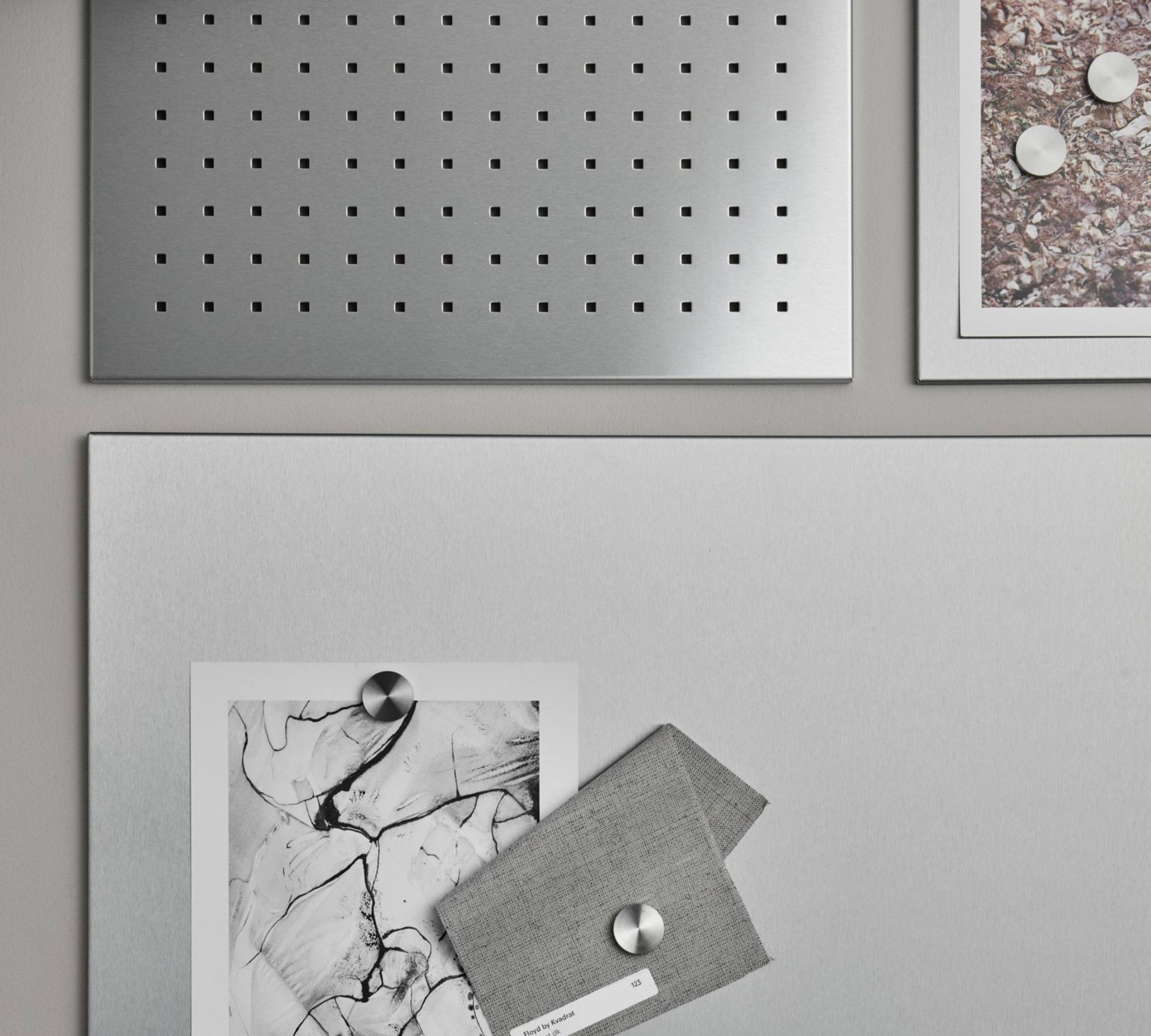 Muro Magnettafel Edelstahl Matt 30 x 40 cm