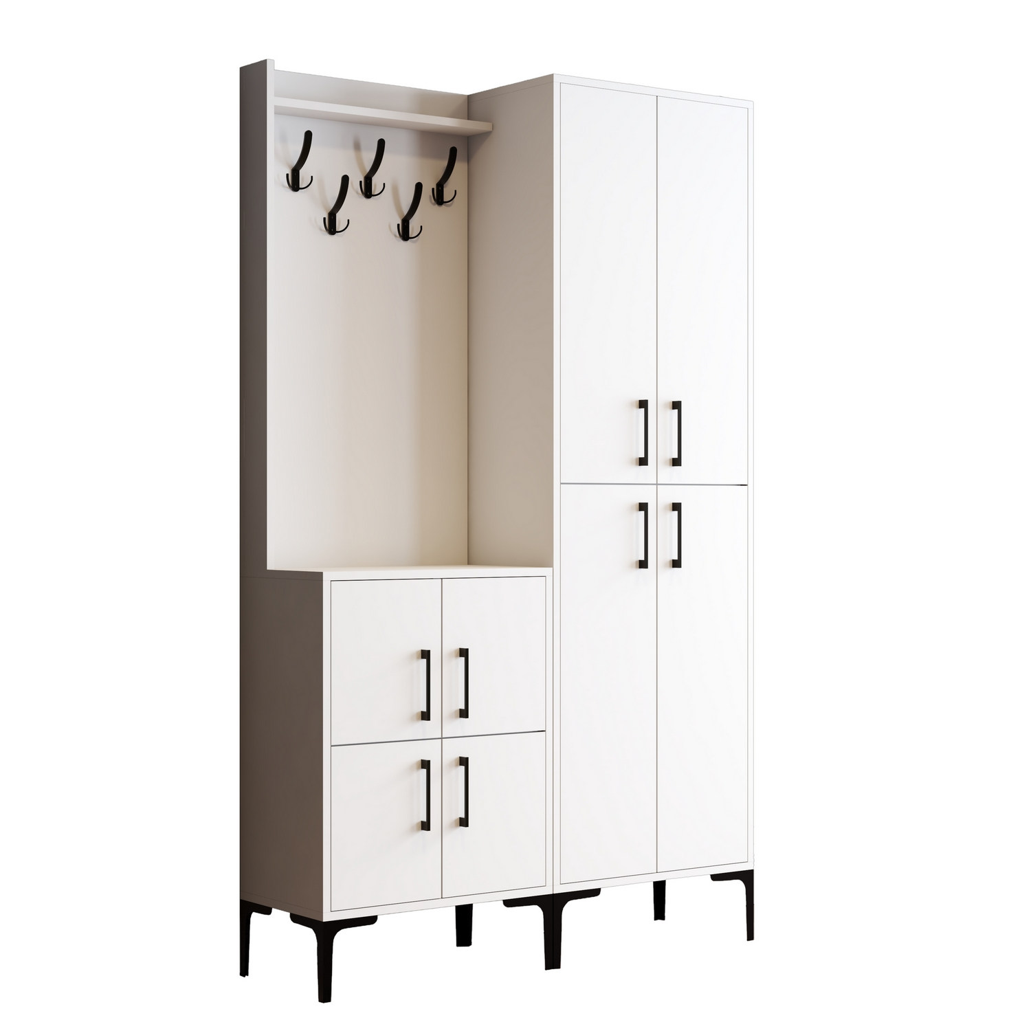 Ana Wardrobe White 120cm x 200cm