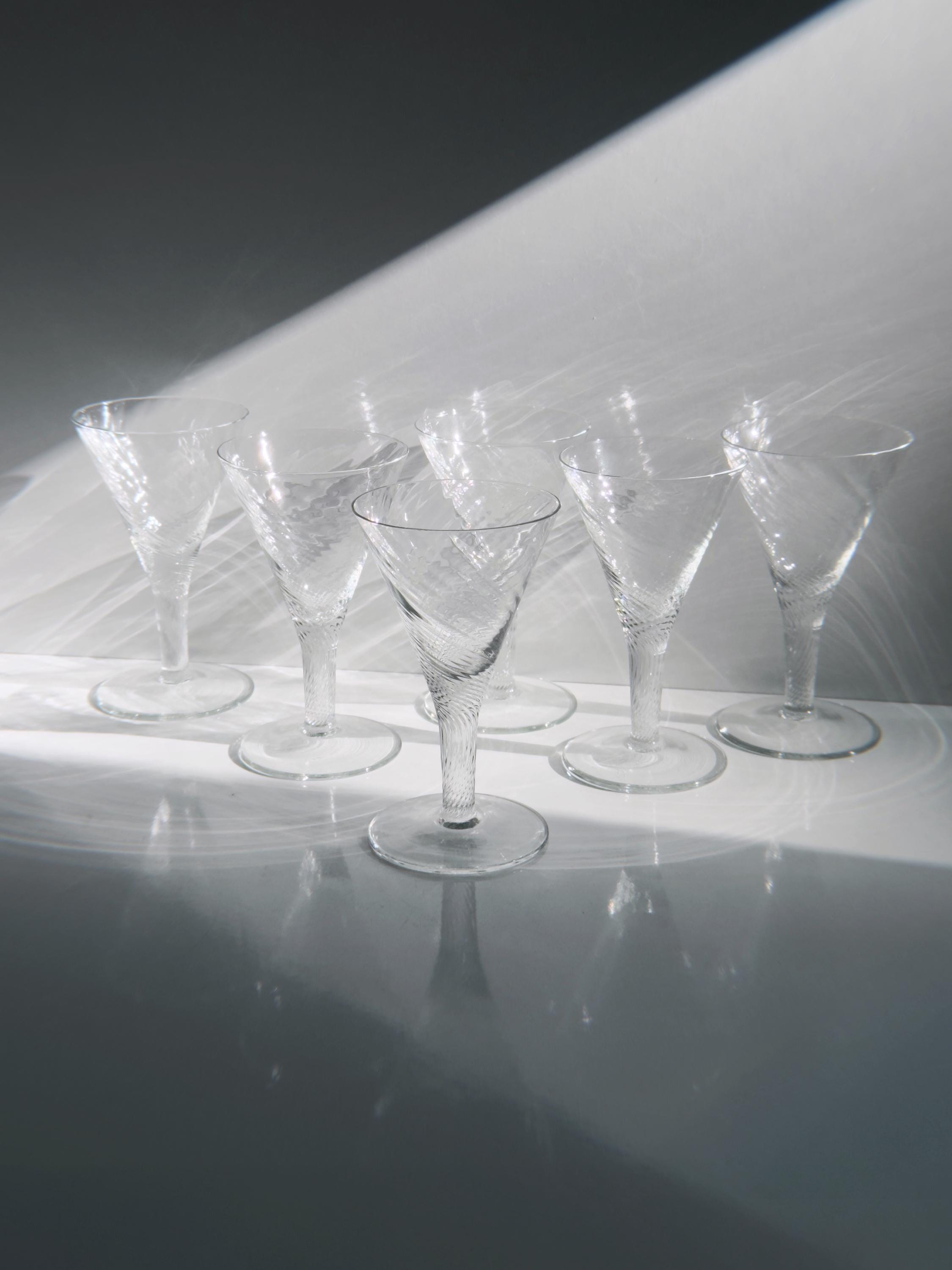 Decanter set Crystal Transparent 1980s