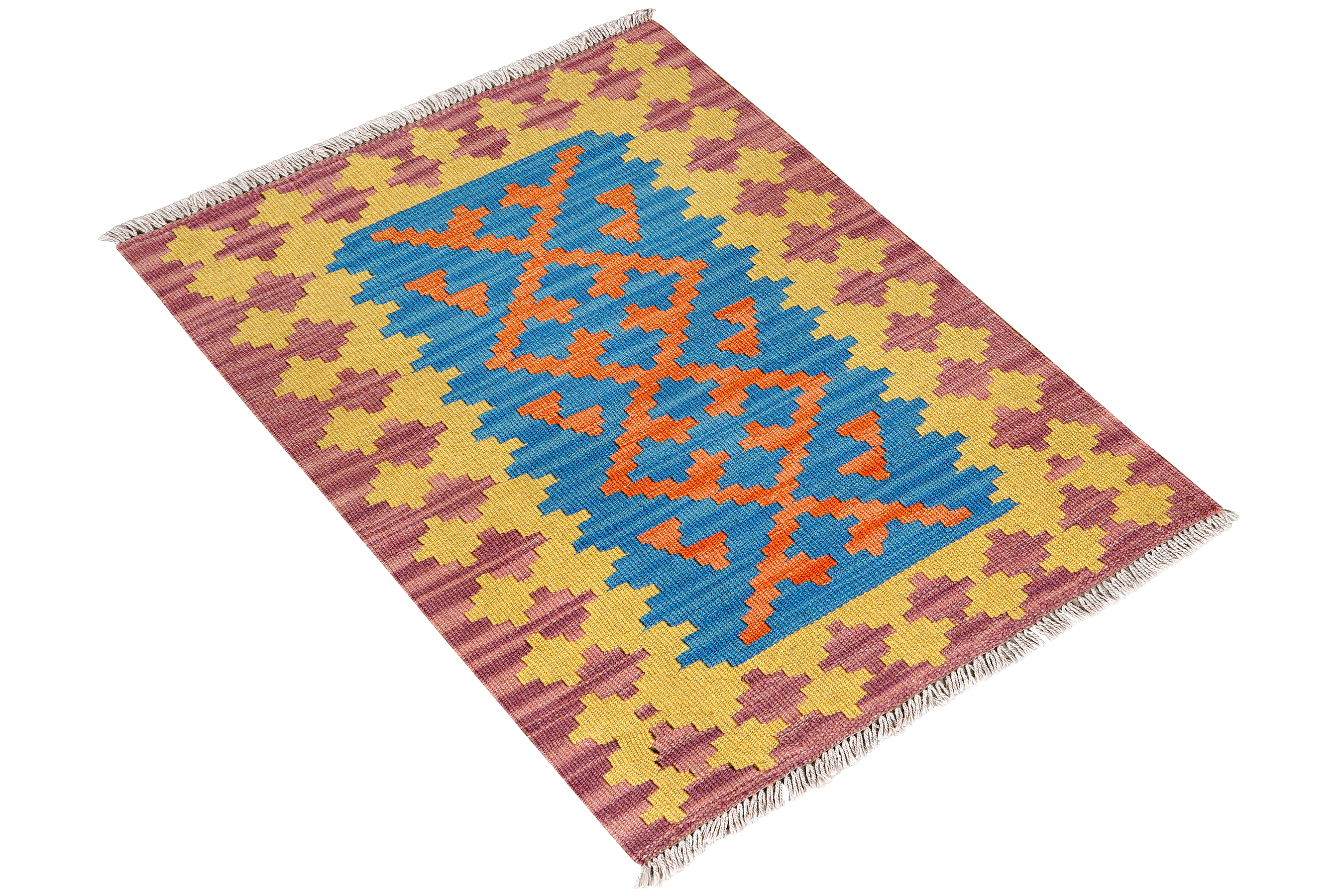 Kilim Gashgai Teppich Wolle Mehrfarbig