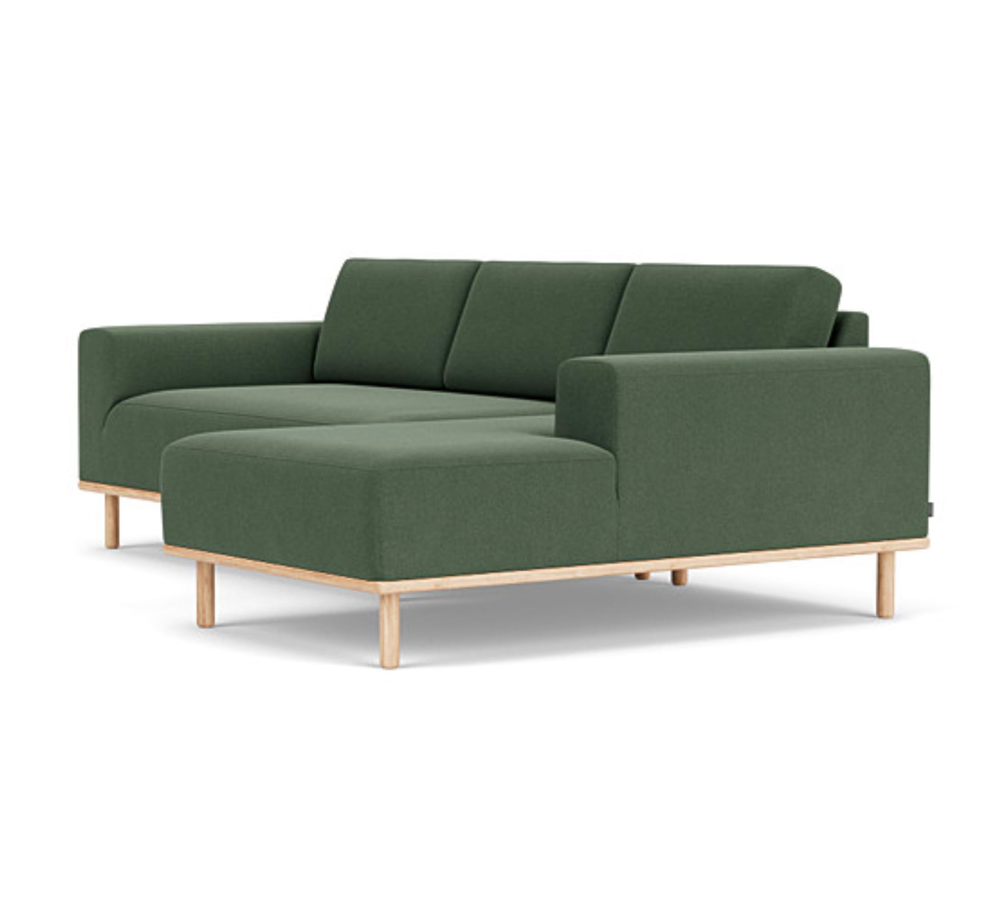 Vilmar Sofa 3-Sitzer Récamiere Rechts Cura Dark Green