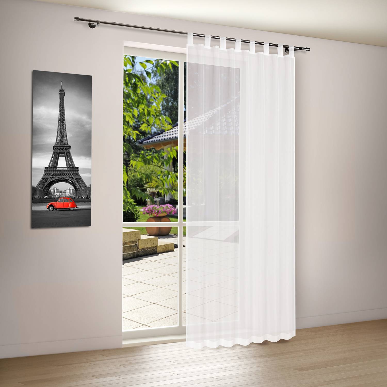 Schlaufenschal Samanta Polyester Weiß