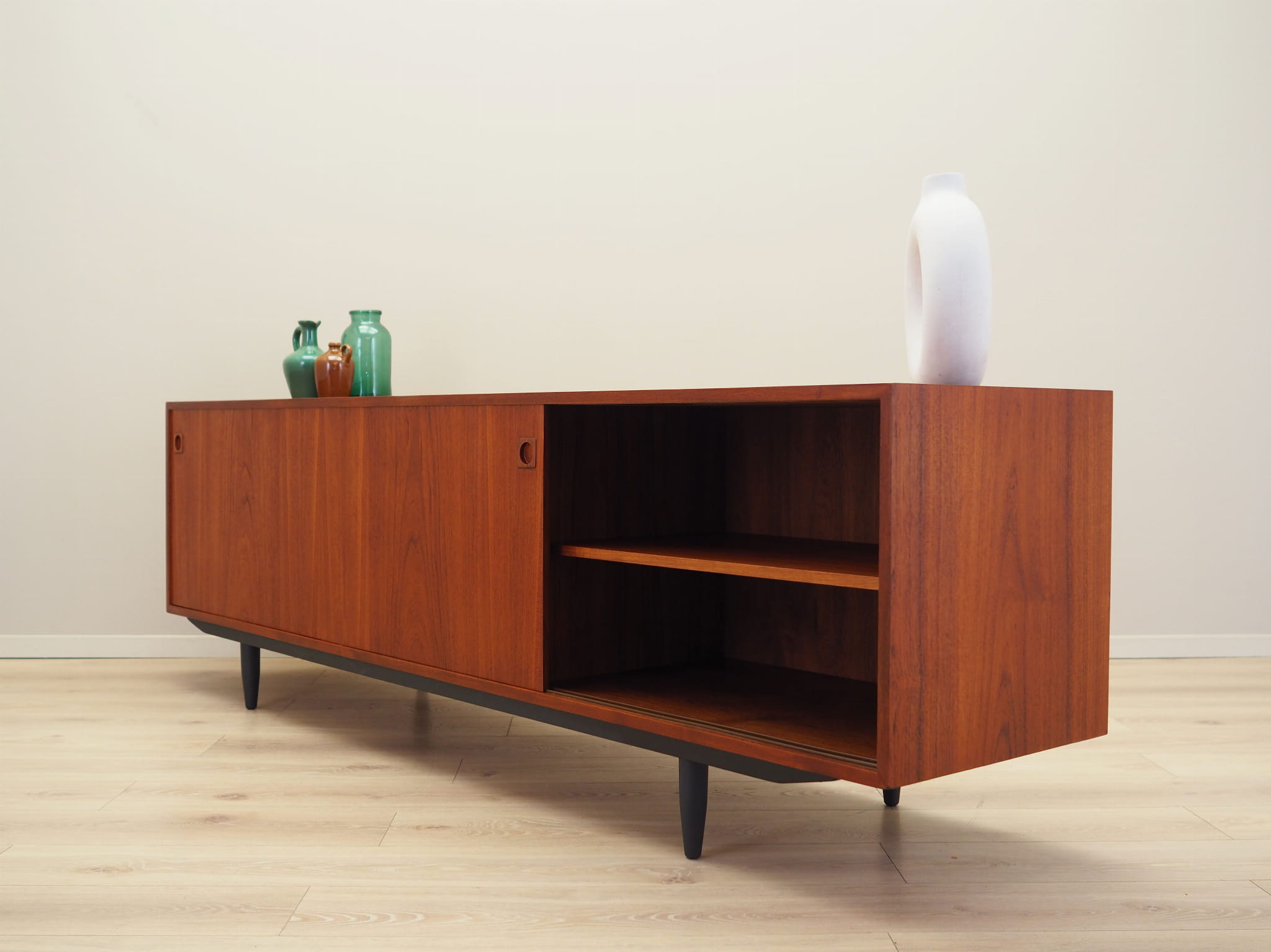 Vintage Sideboard Teakholz Braun 1970er Jahre