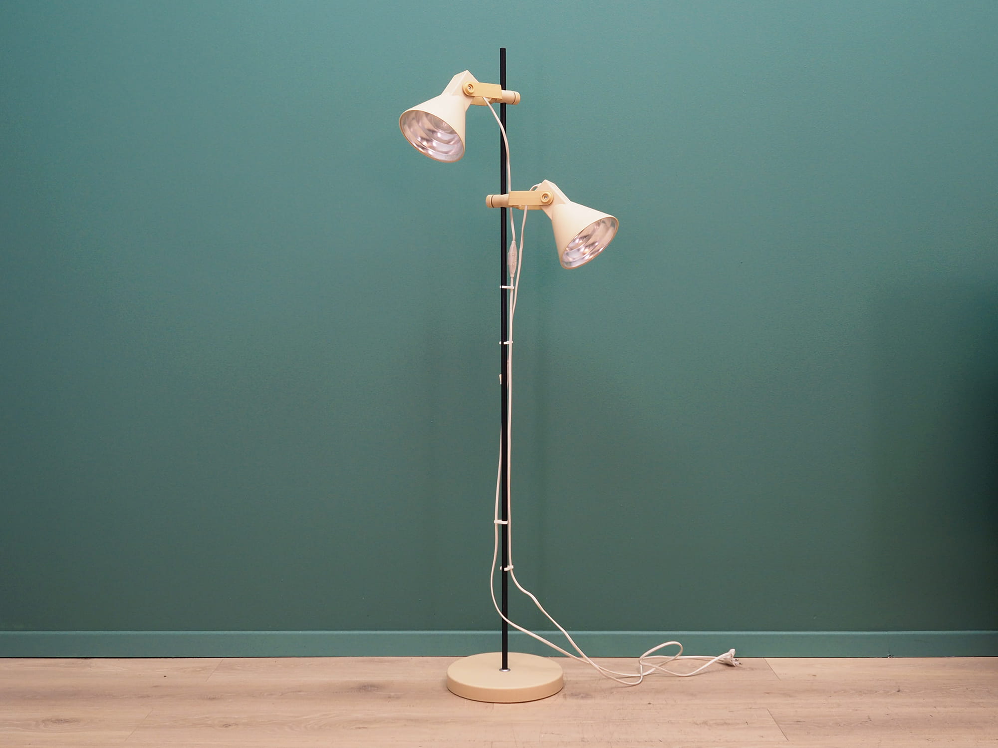 Vintage floor lamp metal pink 1970s