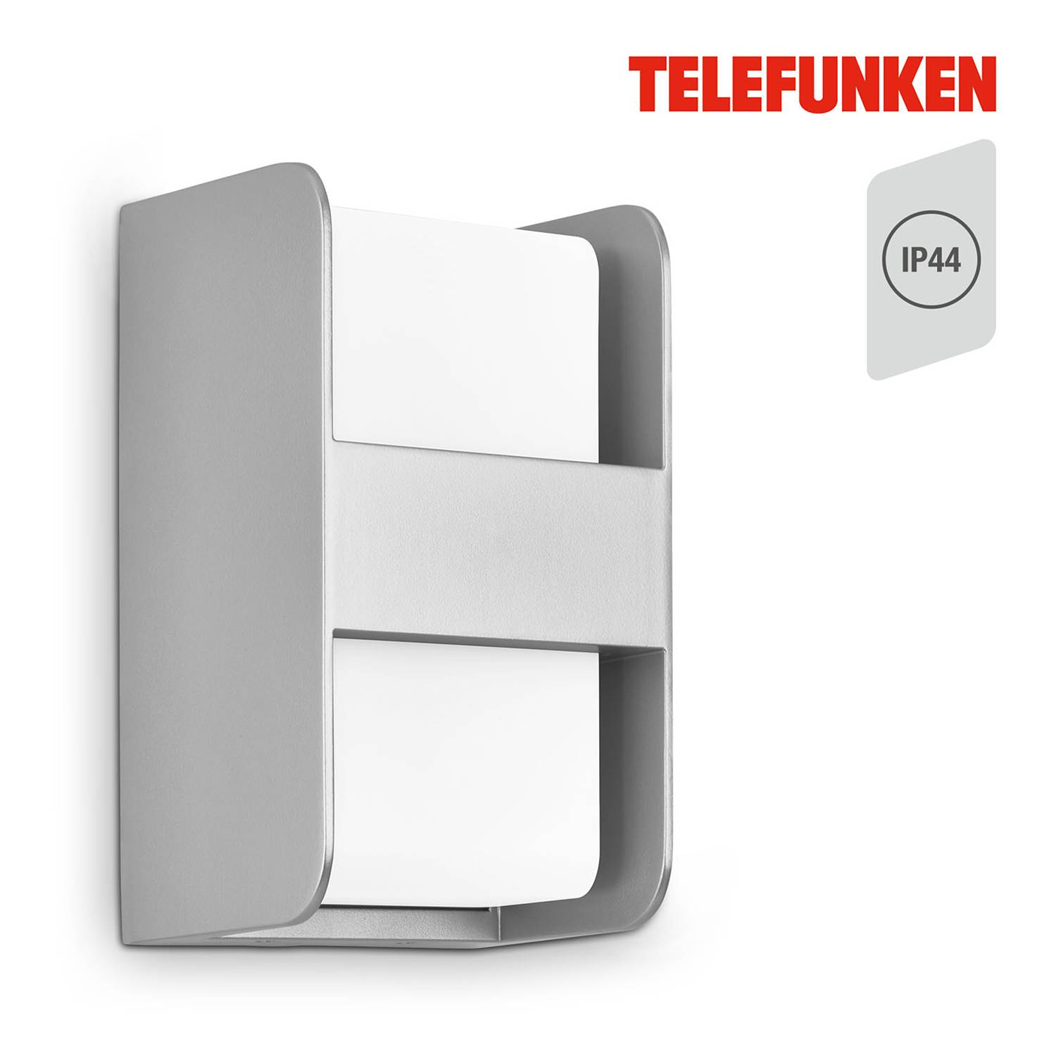 Boxi Außenwandleuchte Silber