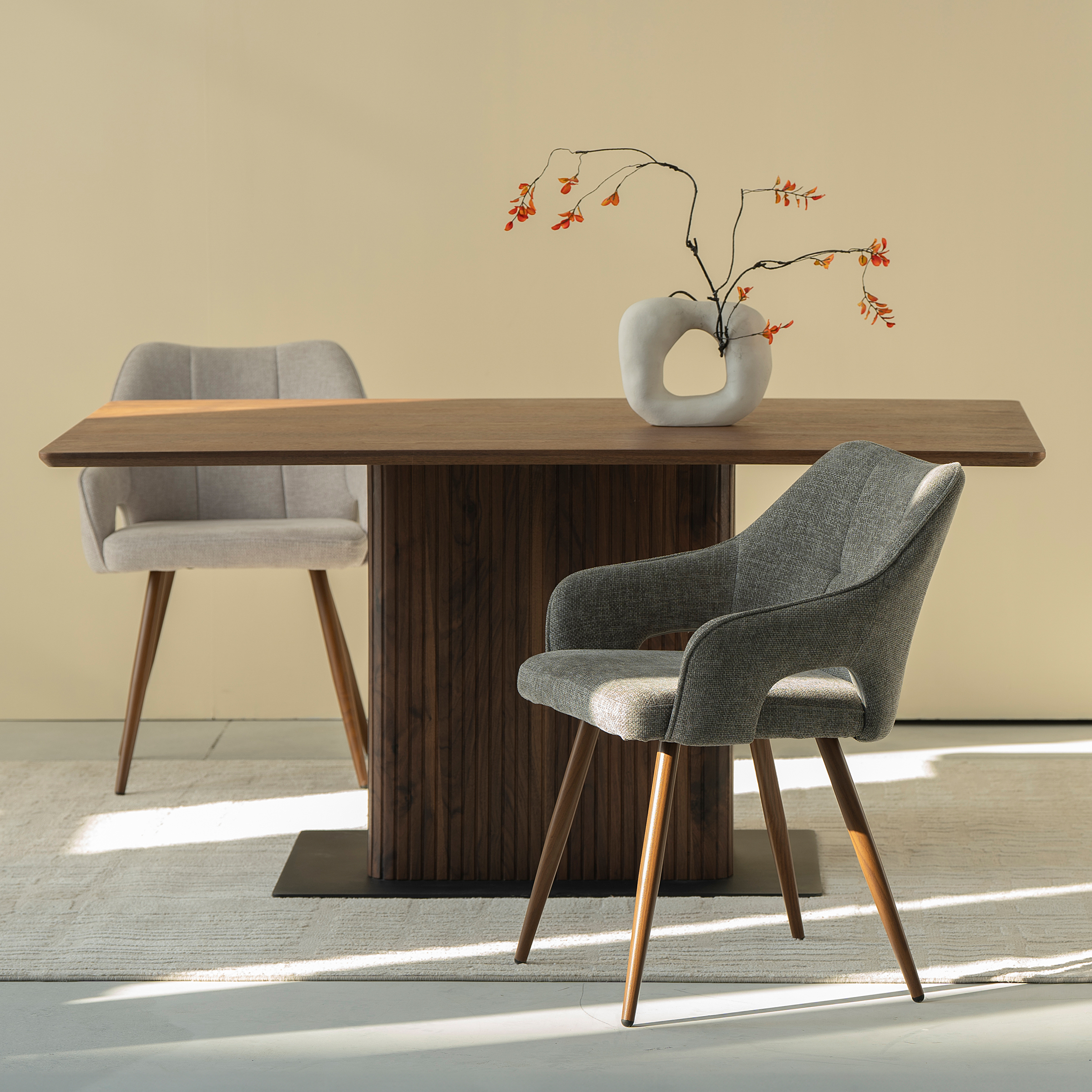 2x Esszimmerstuhl Zerbion Hellbraun