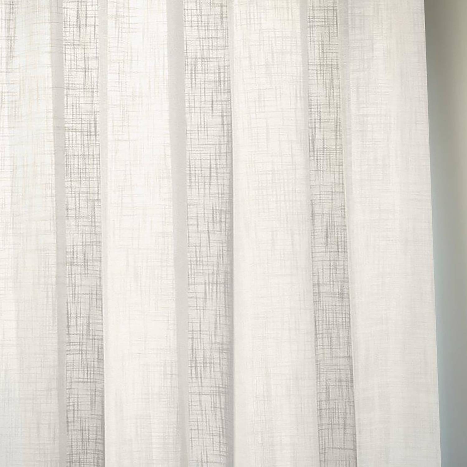 Fertiggardine Softy Polyester Wollweiß 140 x 245 cm