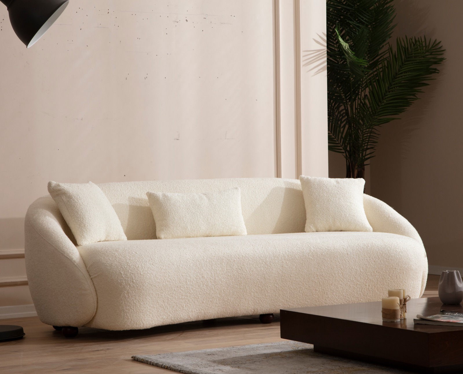 Modernes Sofa 3-Sitzer Beige