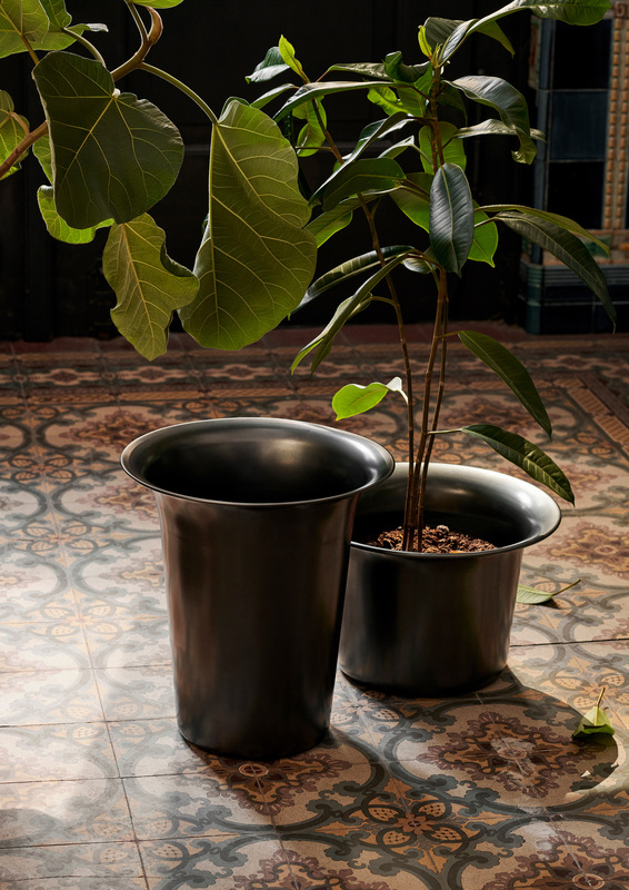 Spun Alukorb Geschwrärztes Aluminum Schwarz