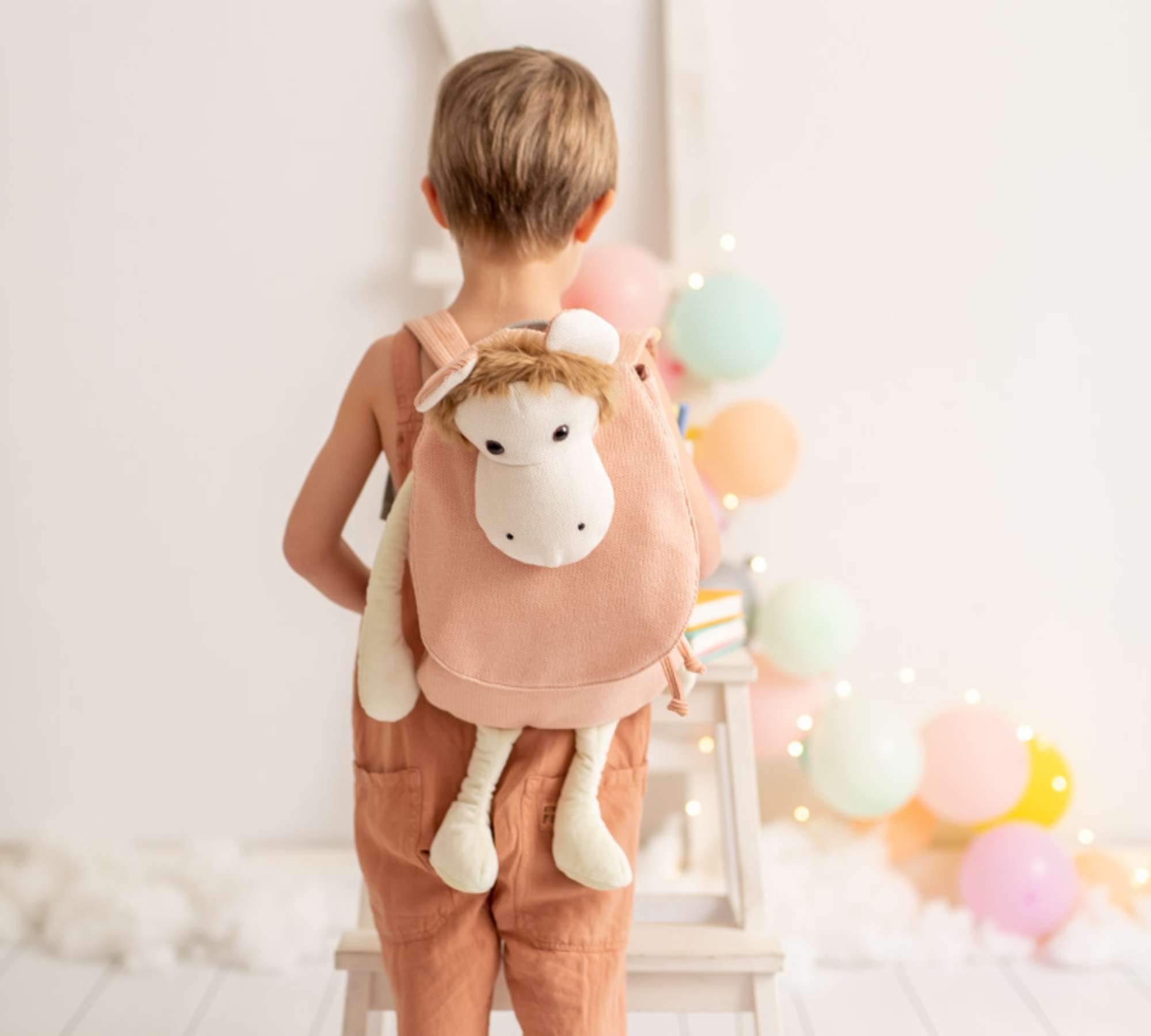 Monito Rucksack Baumwolle Rosa