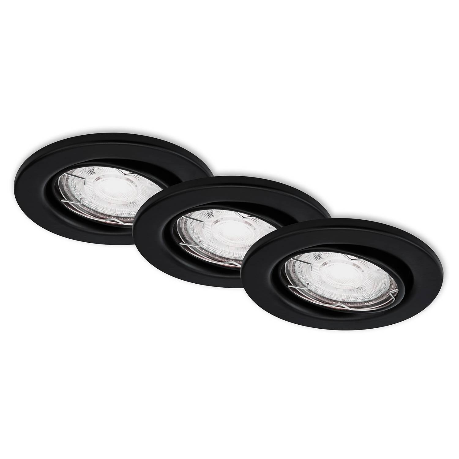 LED-Einbauleuchte Sten V Eisen Schwarz