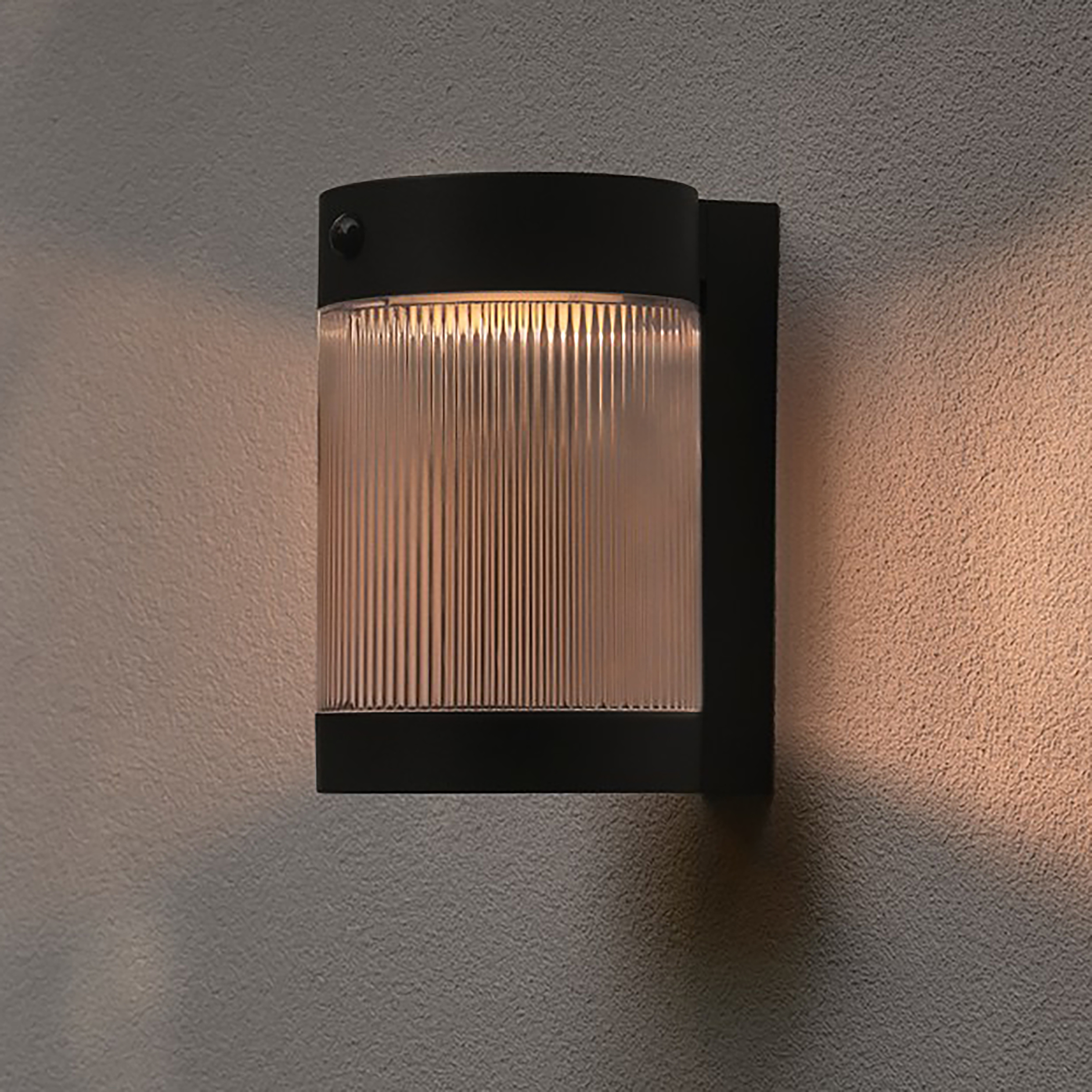 Außenwandleuchte Coupar Schwarz Polycarbonat 14 x 22 x 18 cm