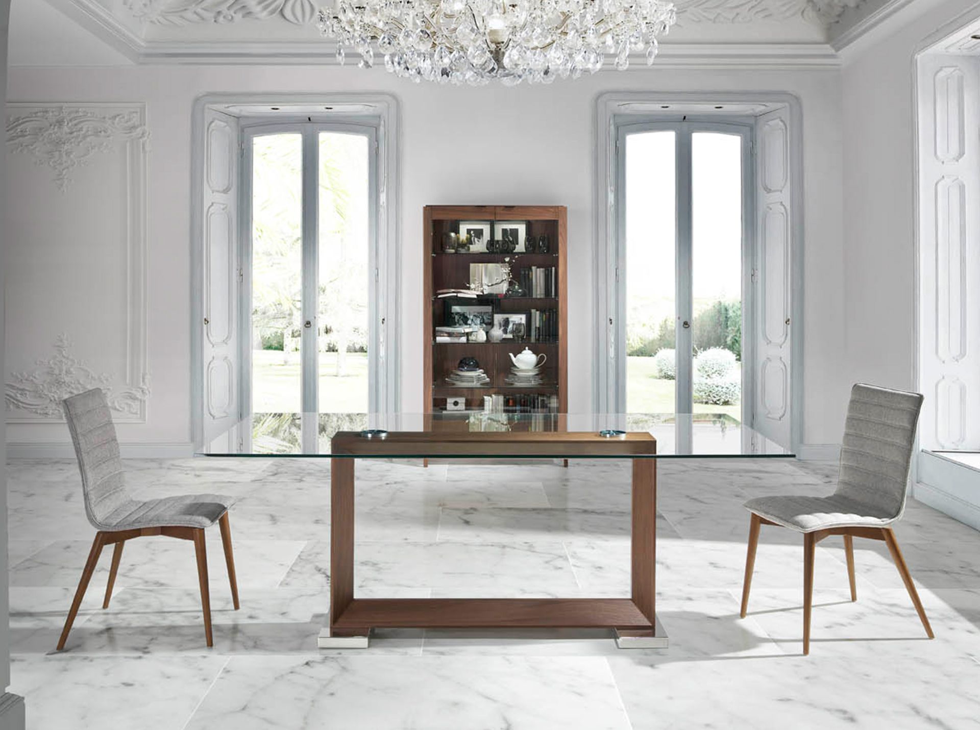 Dining chair wood grey