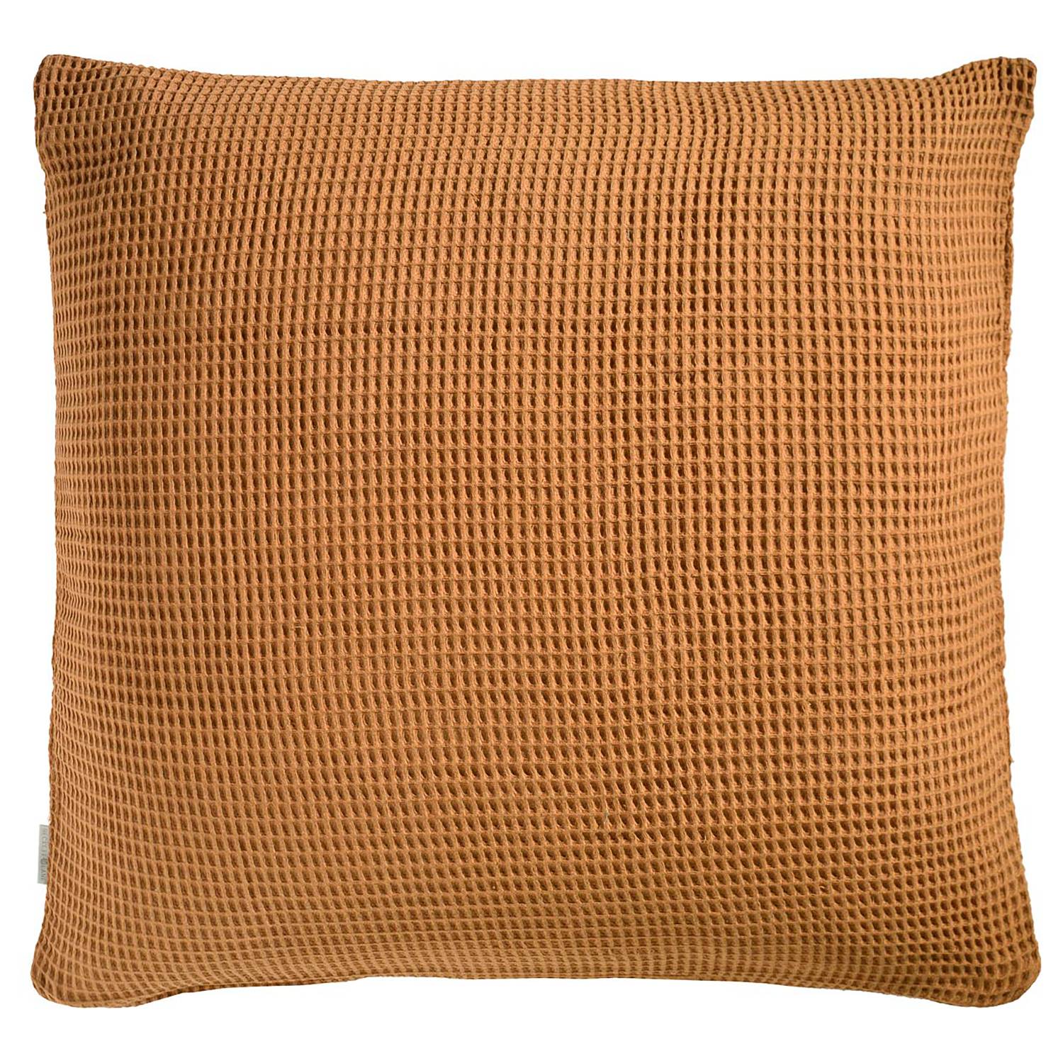 Wafel II Pillowcase Cotton Cognac 50 x 50 cm