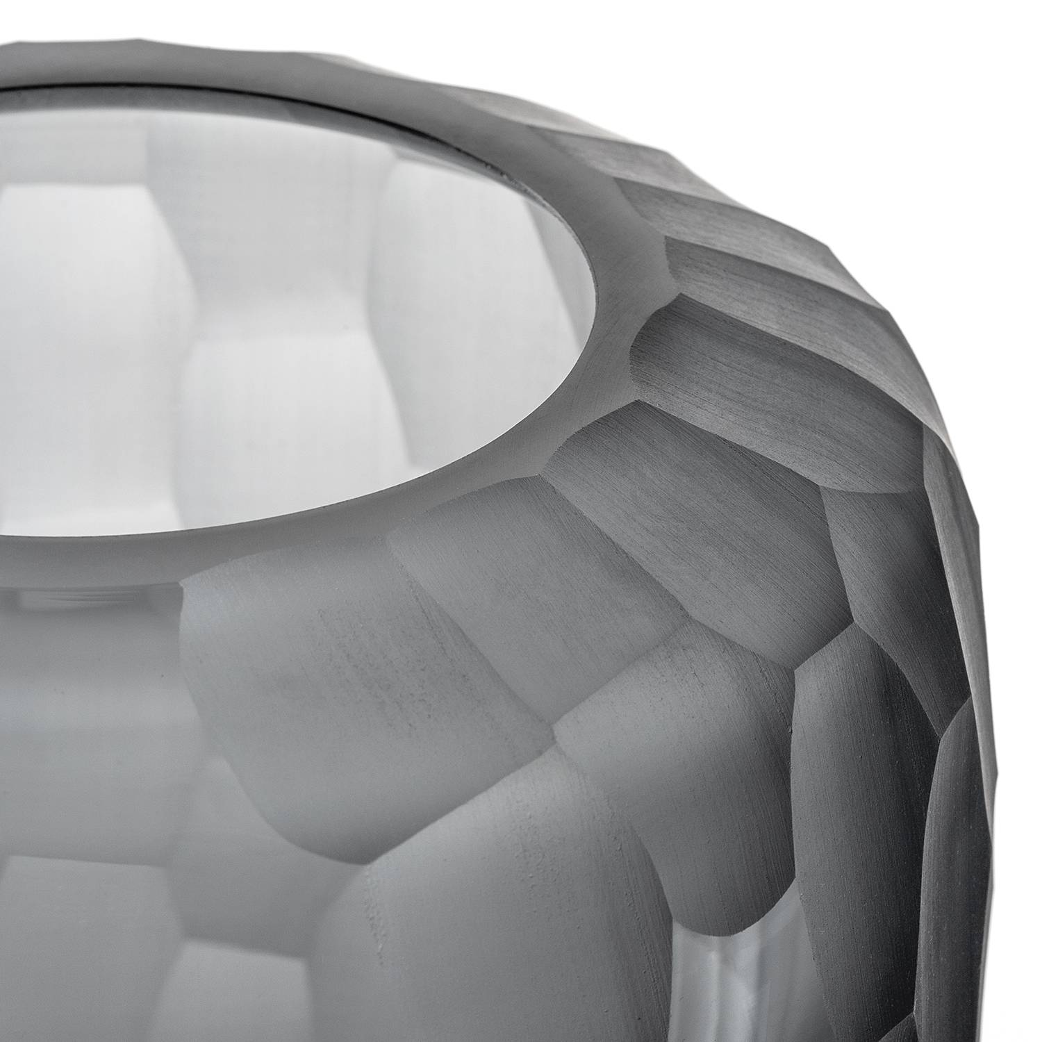 Vase Bellagio 17,5 cm Farbglas Anthrazit