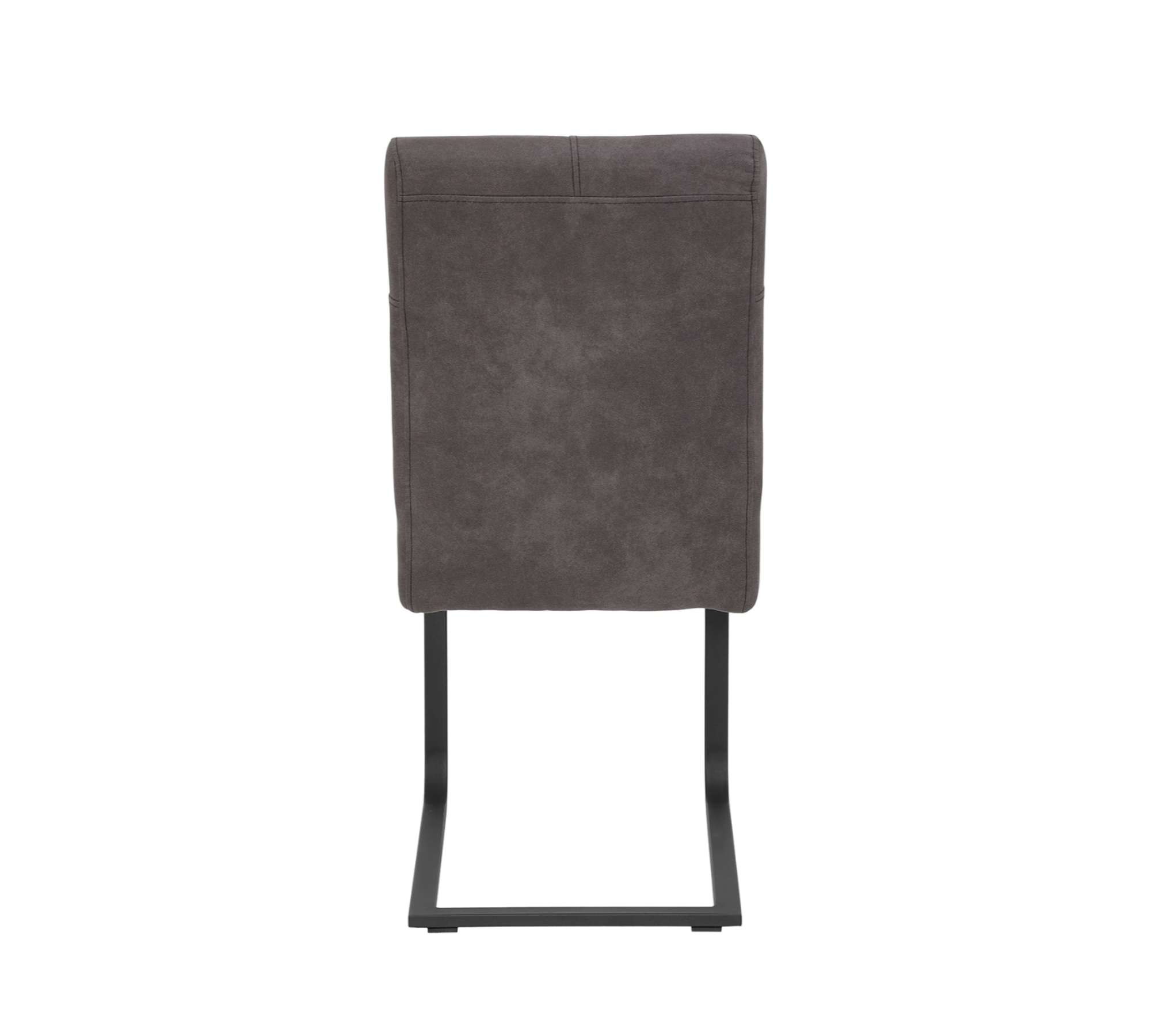 2 x Freischwinger Microfaser Stahl Vintage Schwarz