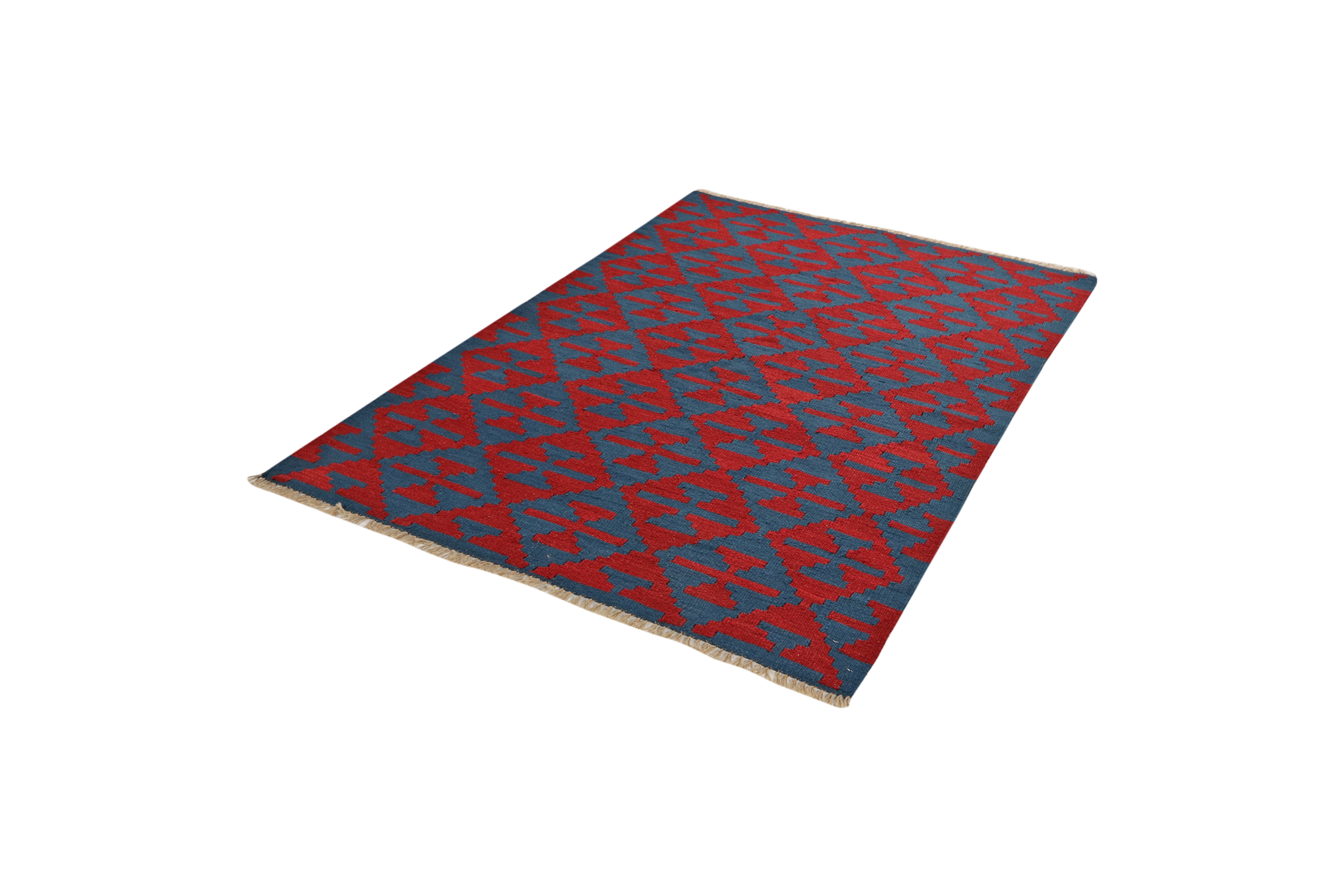 Kilim Gashgai Teppich Rot Blau
