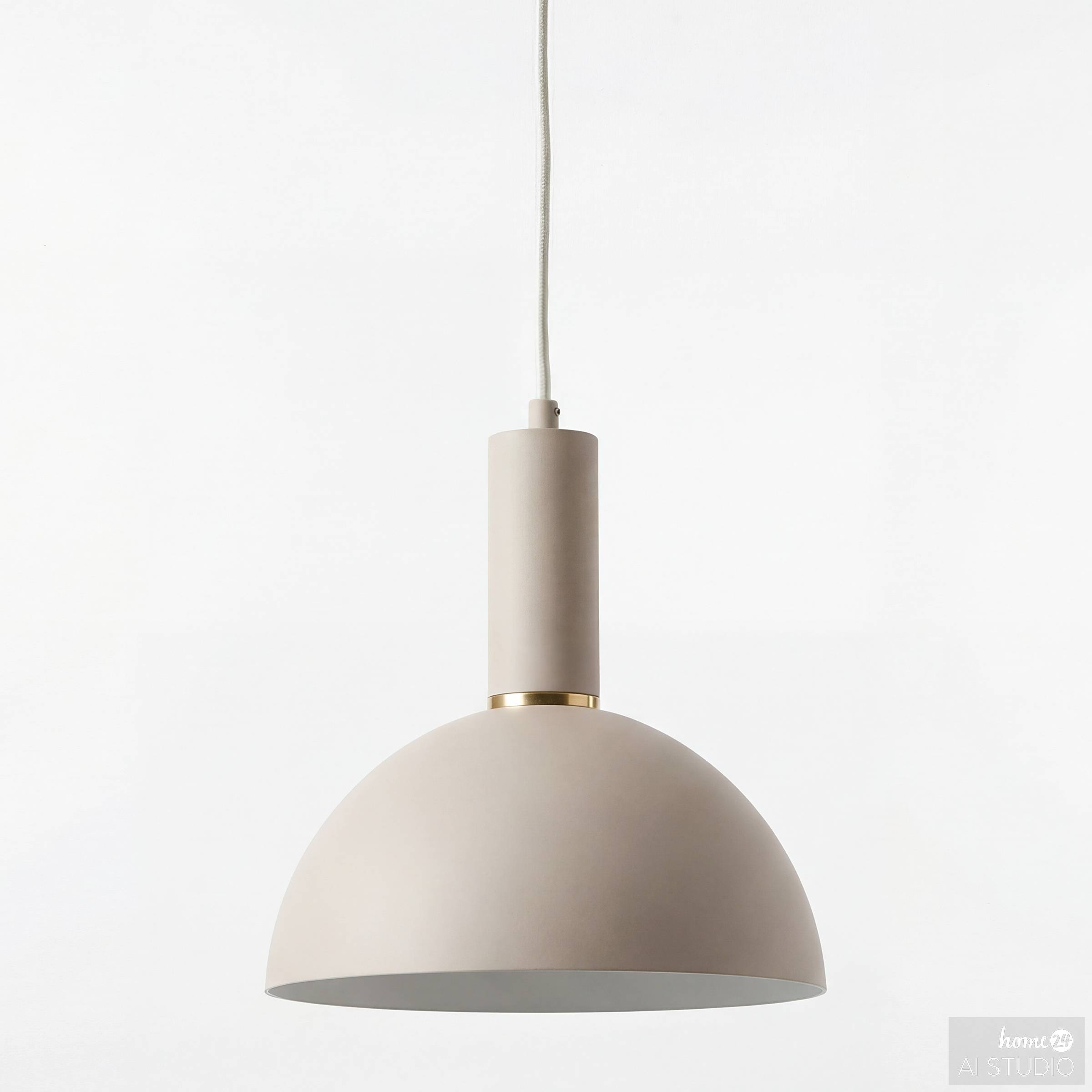 Halbrund Pendelleuchte 1-flammig Opalglas 