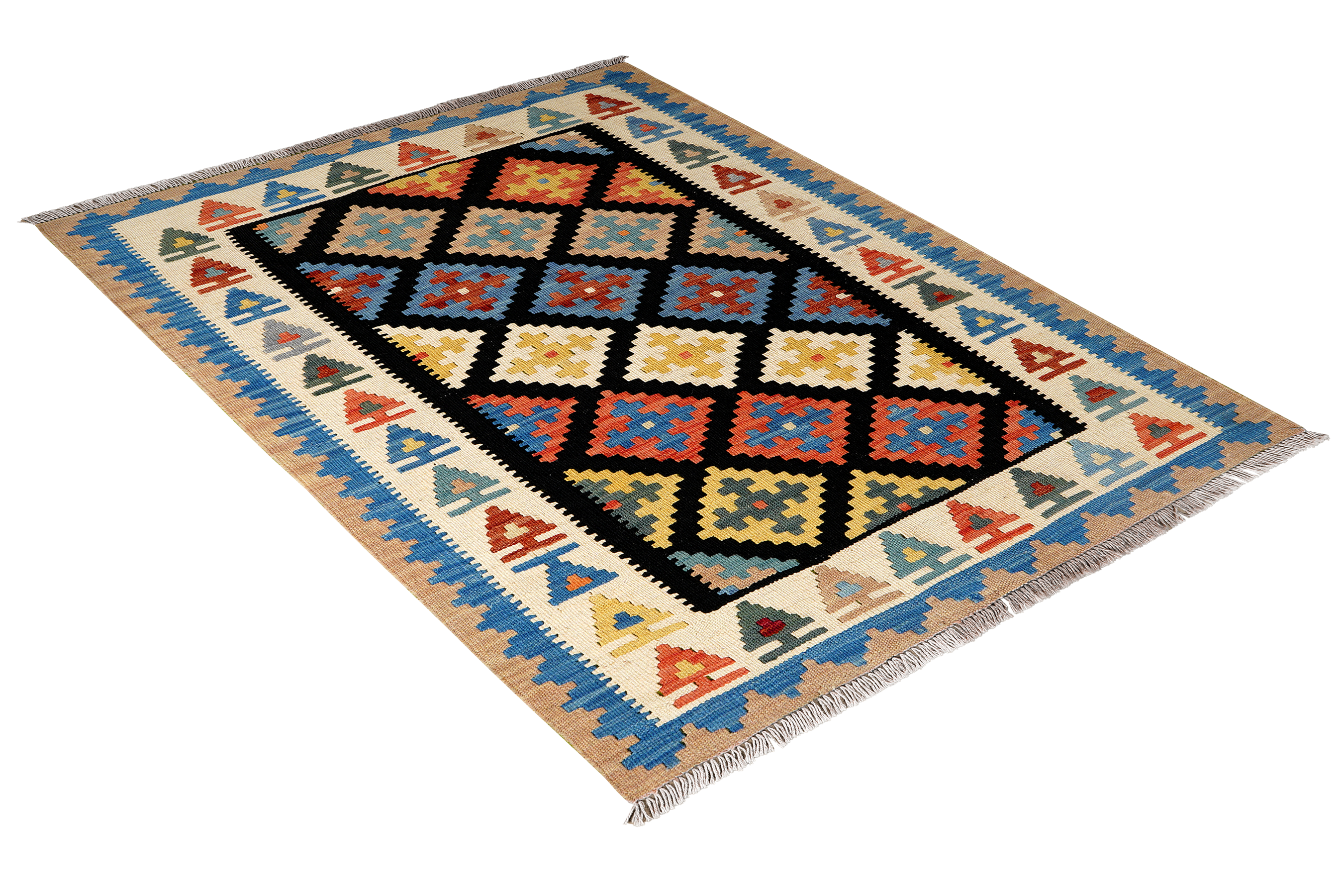 Kilim Gashgai Teppich Mehrfarbig