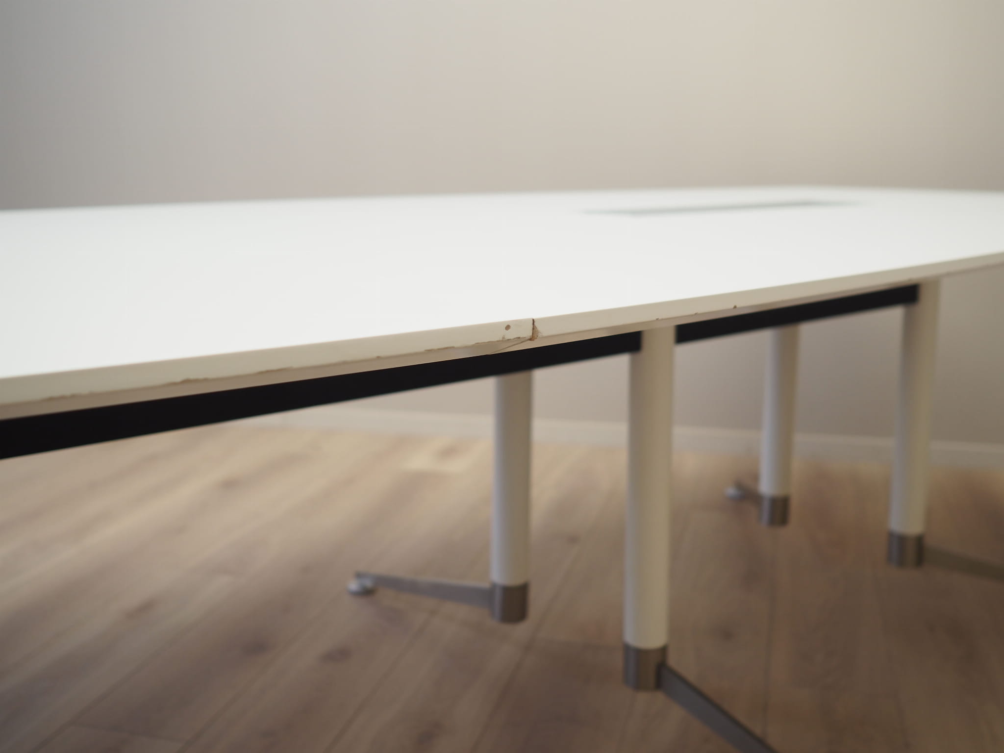 Conference table Plastic Metal White
