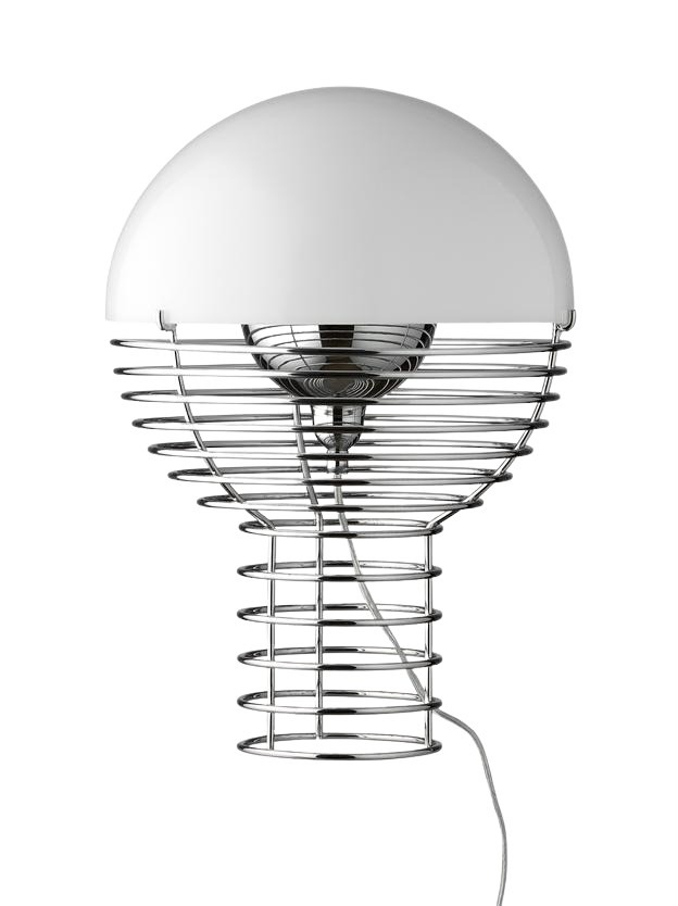 Wire Tischleuchte Weiß Ø40 cm
