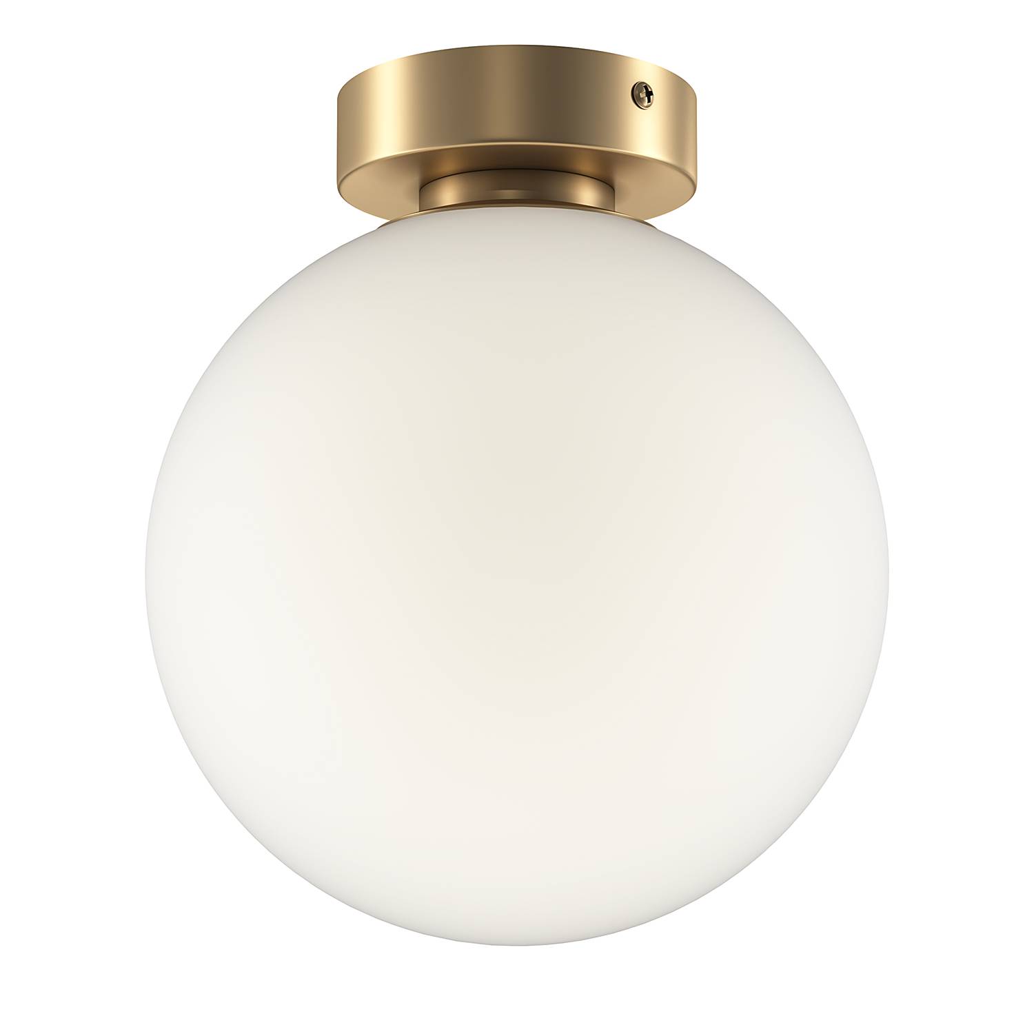 Wall lamp 1-light frosted glass metal