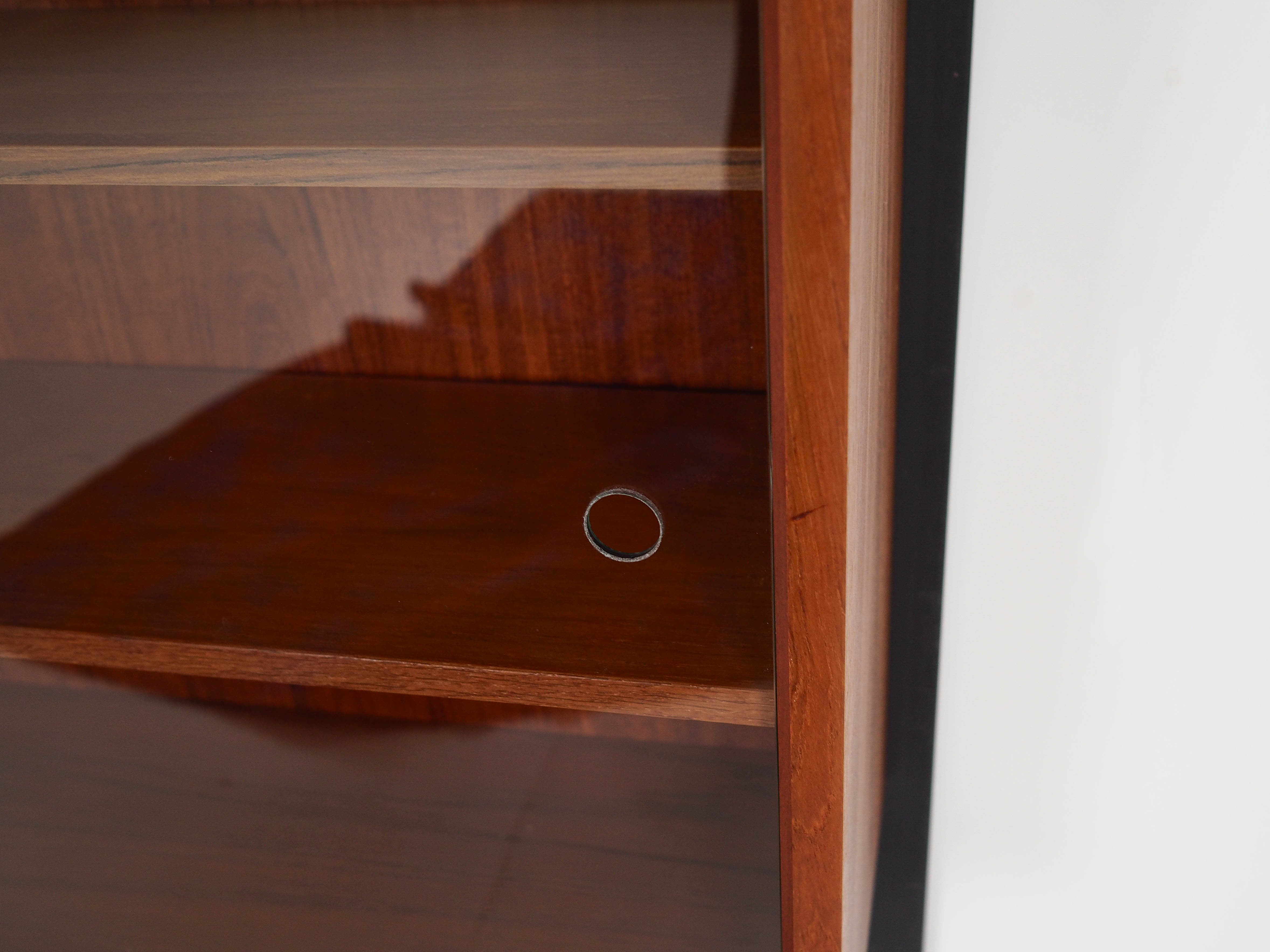 Teak shelf brown 1960s