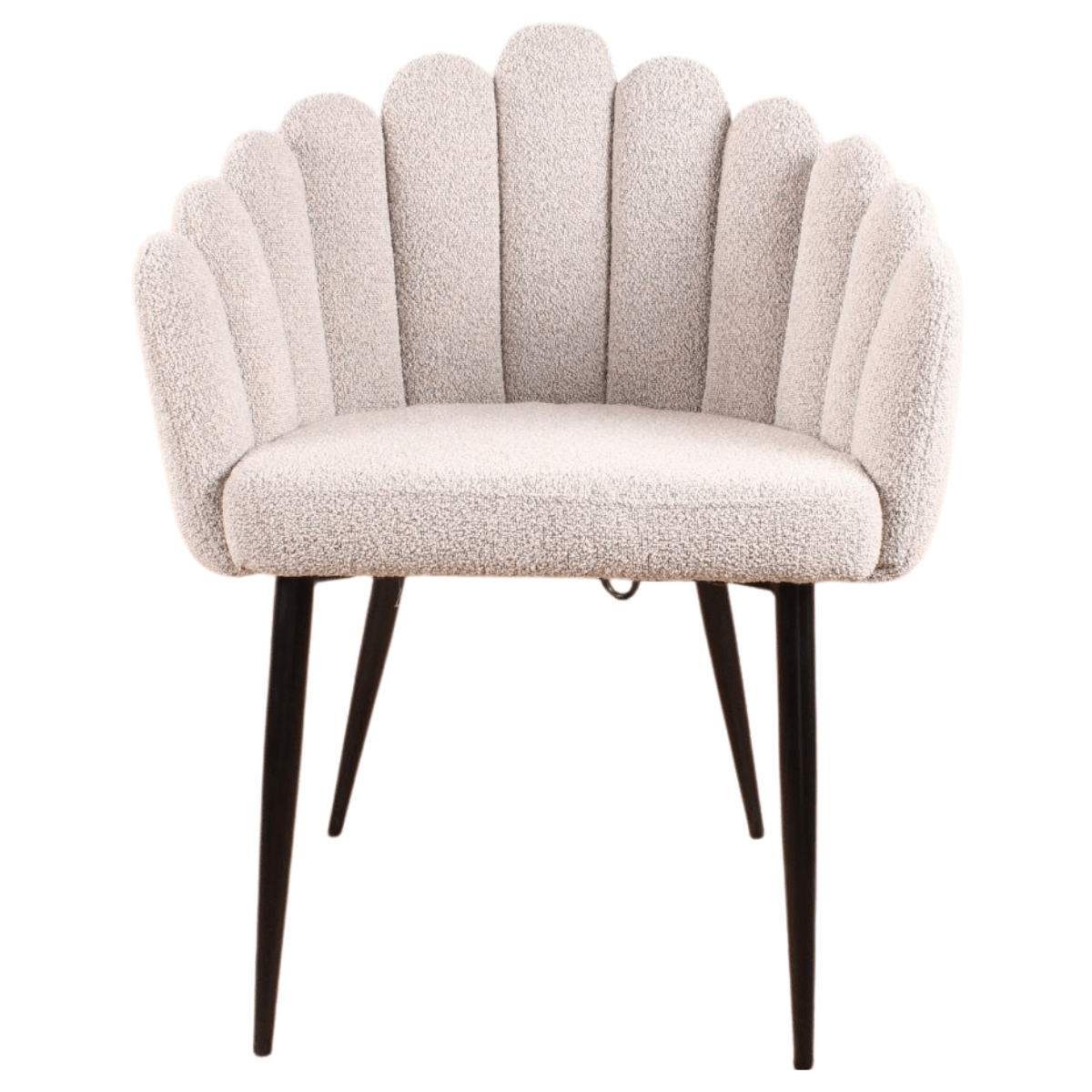 Flower Esszimmerstuhl Bouclé Beige