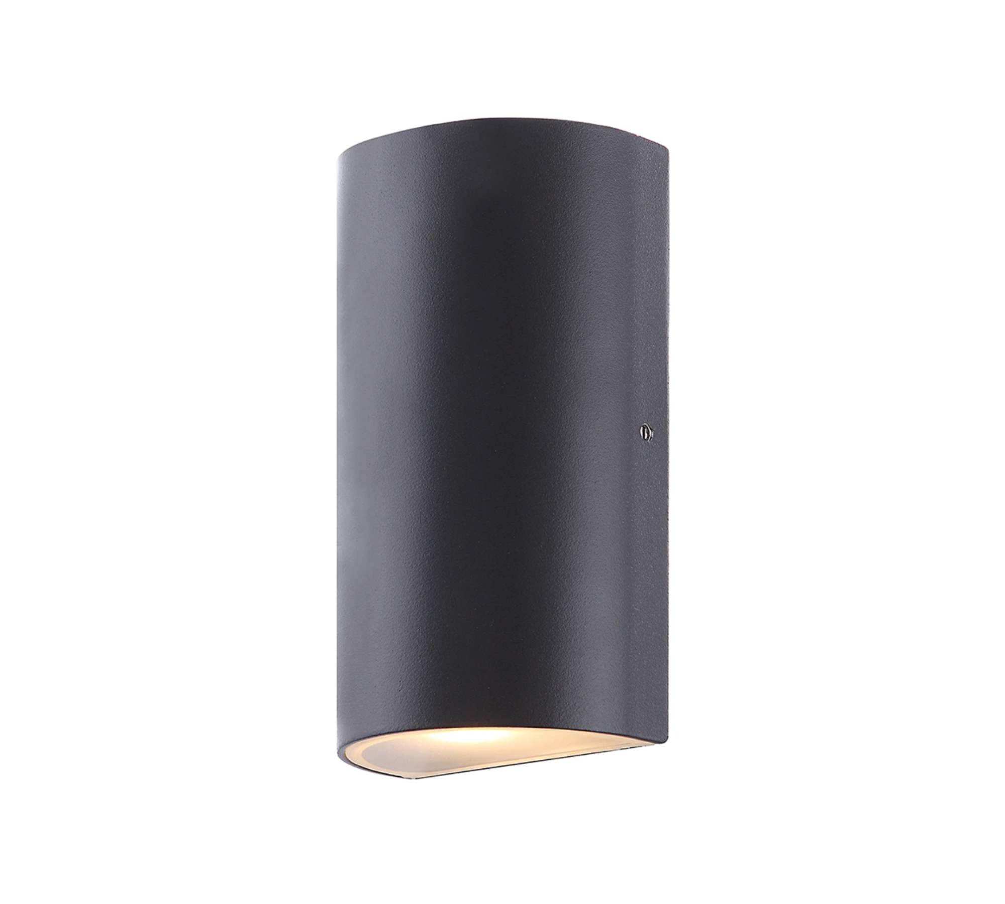 LED Außenleuchte Glas Aluminium Schwarz