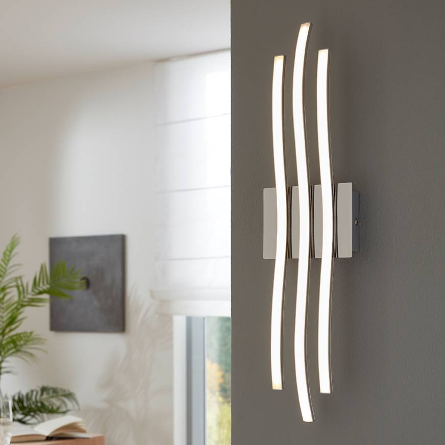 Roncade LED-Wandleuchte 3-Flammig Silber