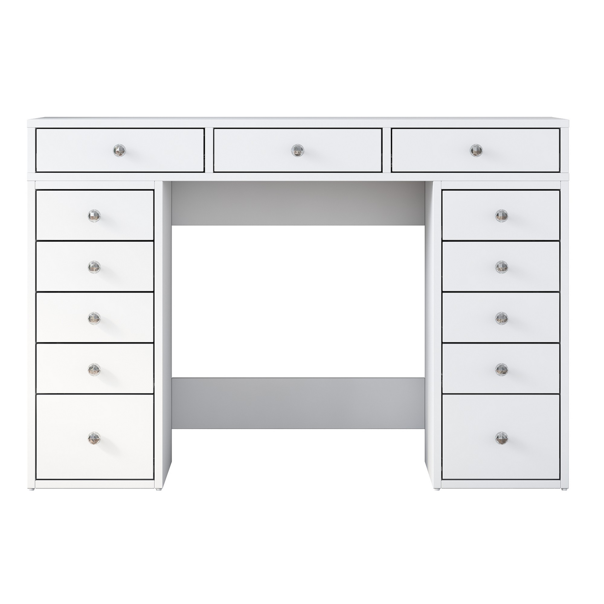 Dressing table with drawers White