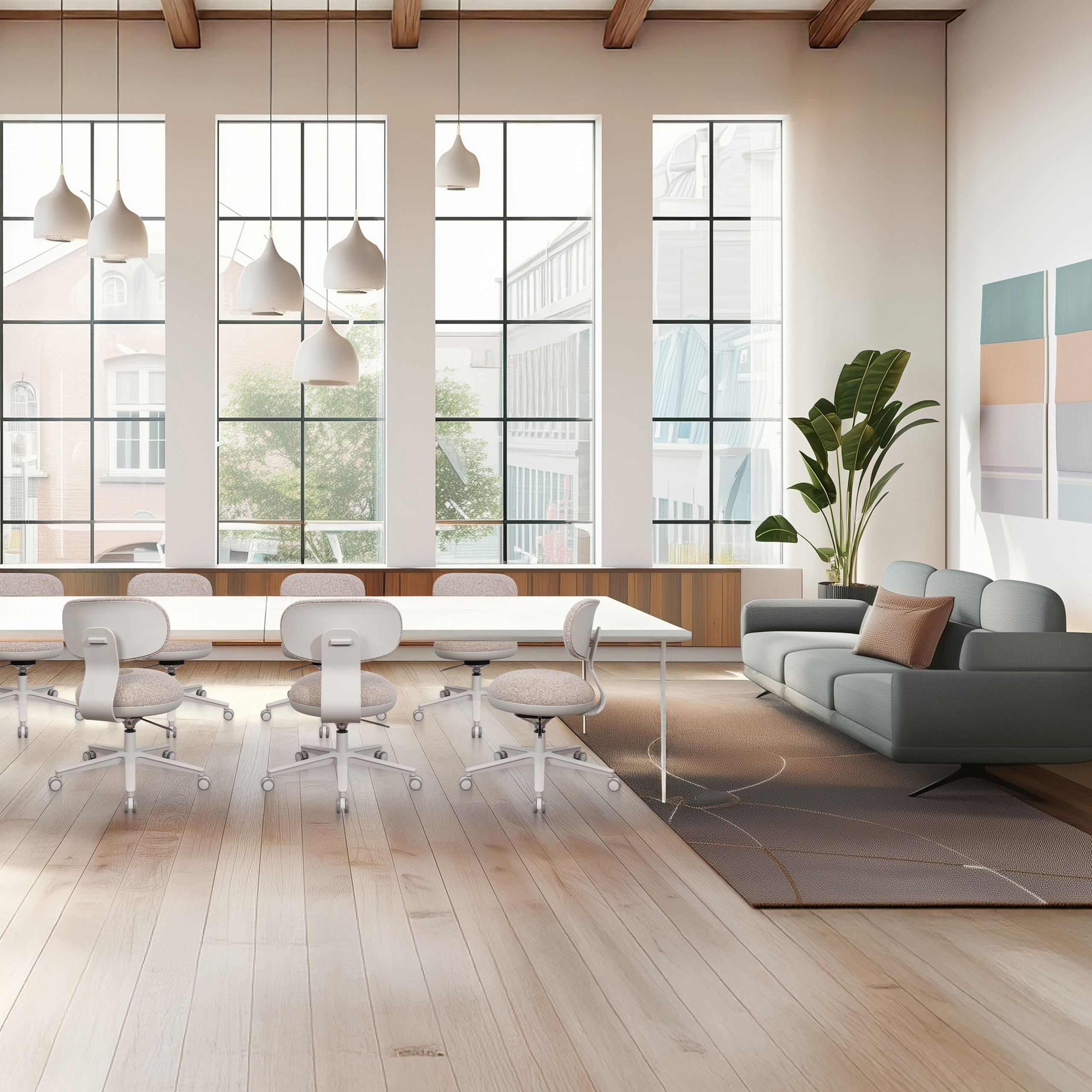 SITMOTION W 3D Bürostuhl Stoff Hellgrau