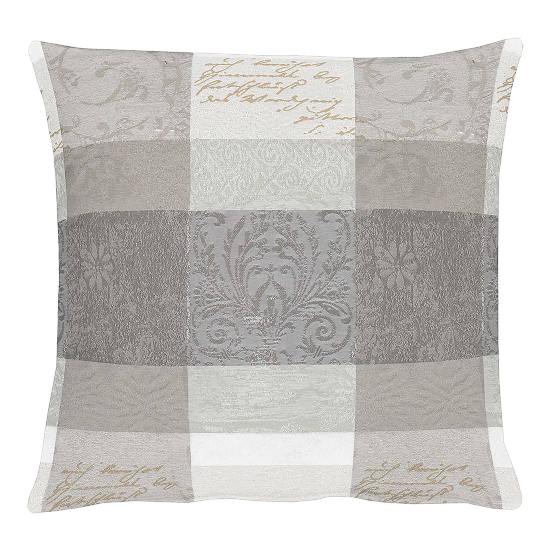Pillowcase Country Home V White Grey 40 x 40 cm