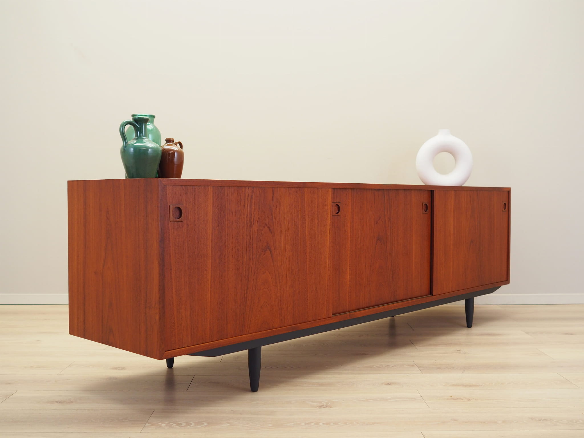 Vintage Sideboard Teakholz Braun 1970er Jahre