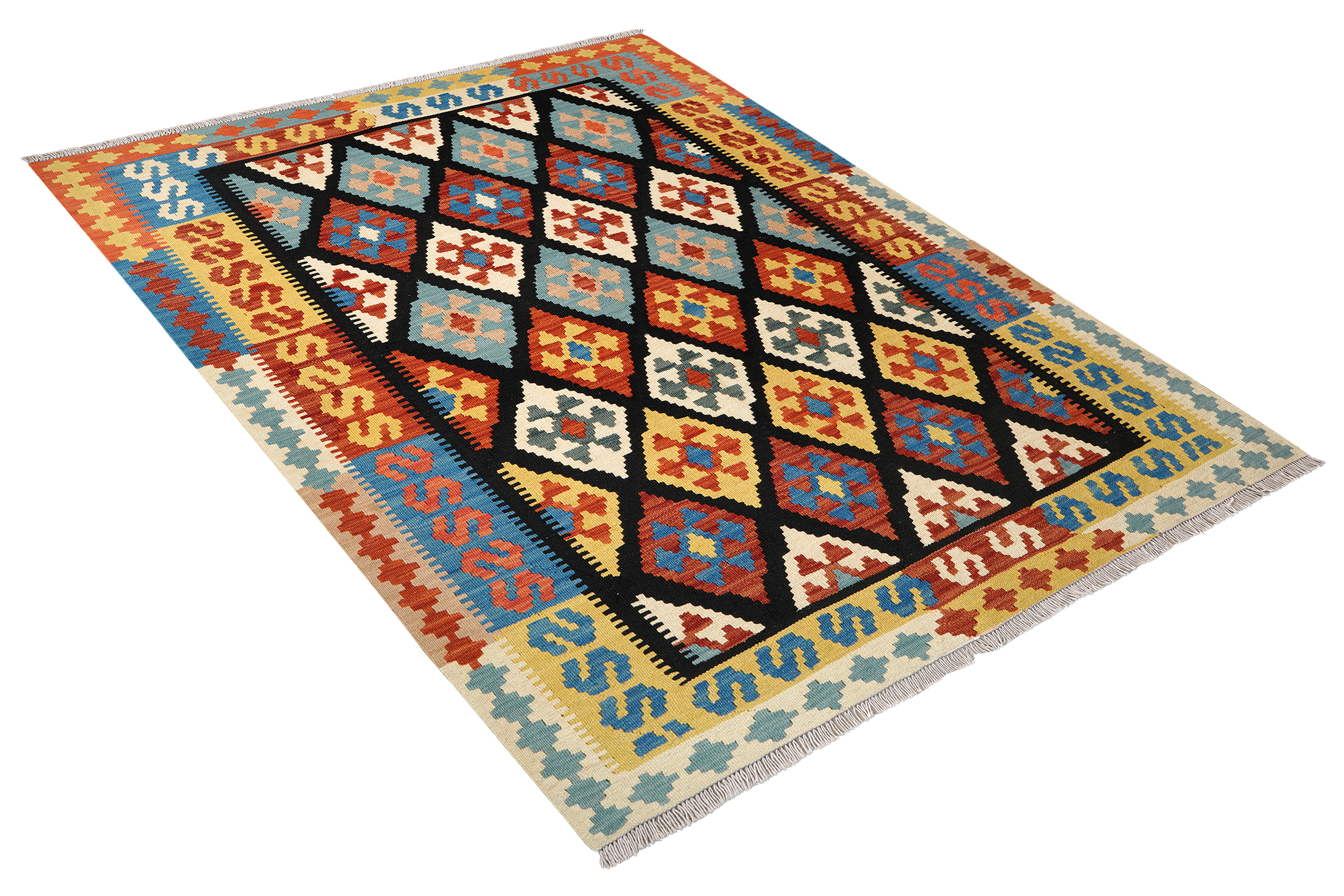 Kelim Gashgai Wool Multicolored