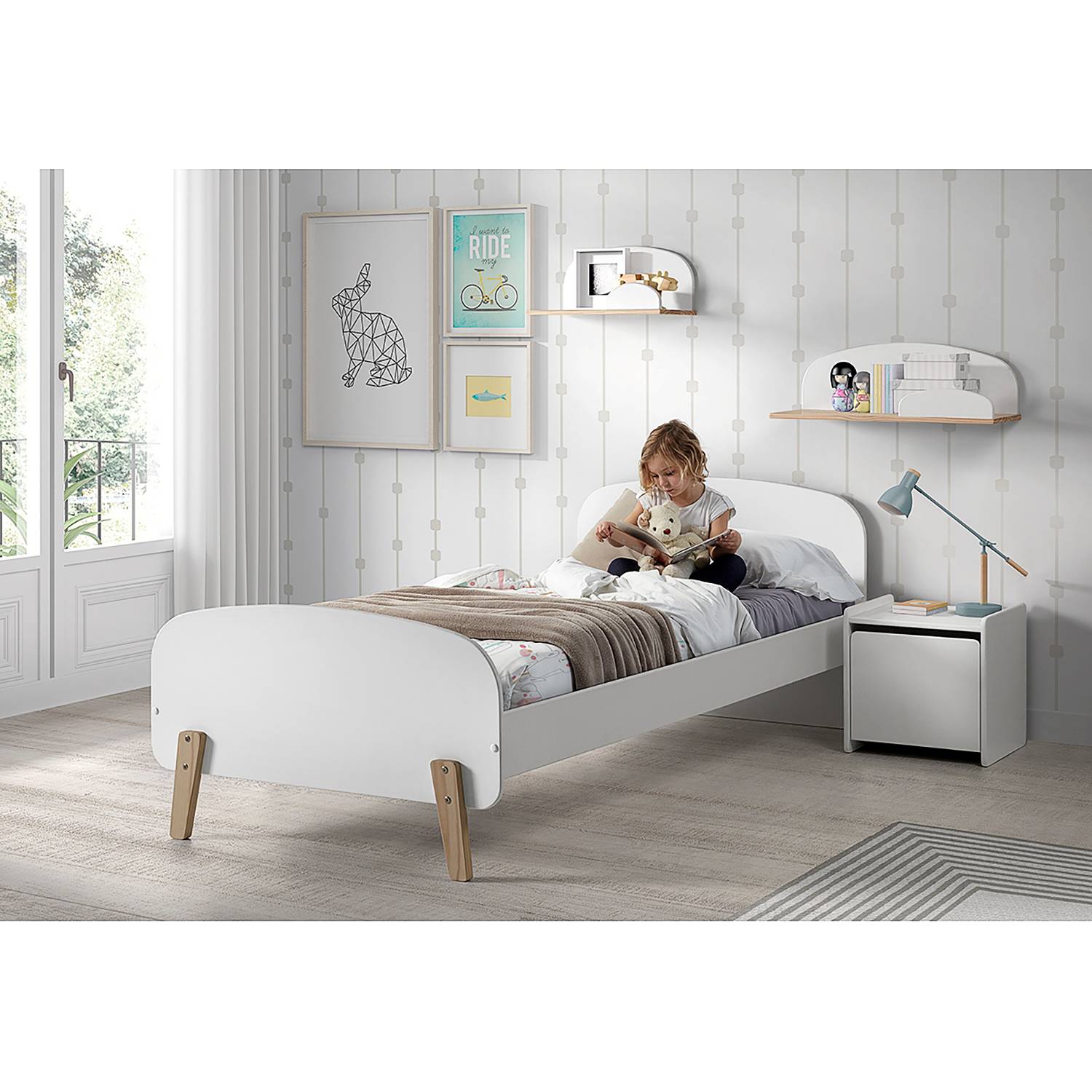 Wall shelf Kiddy White