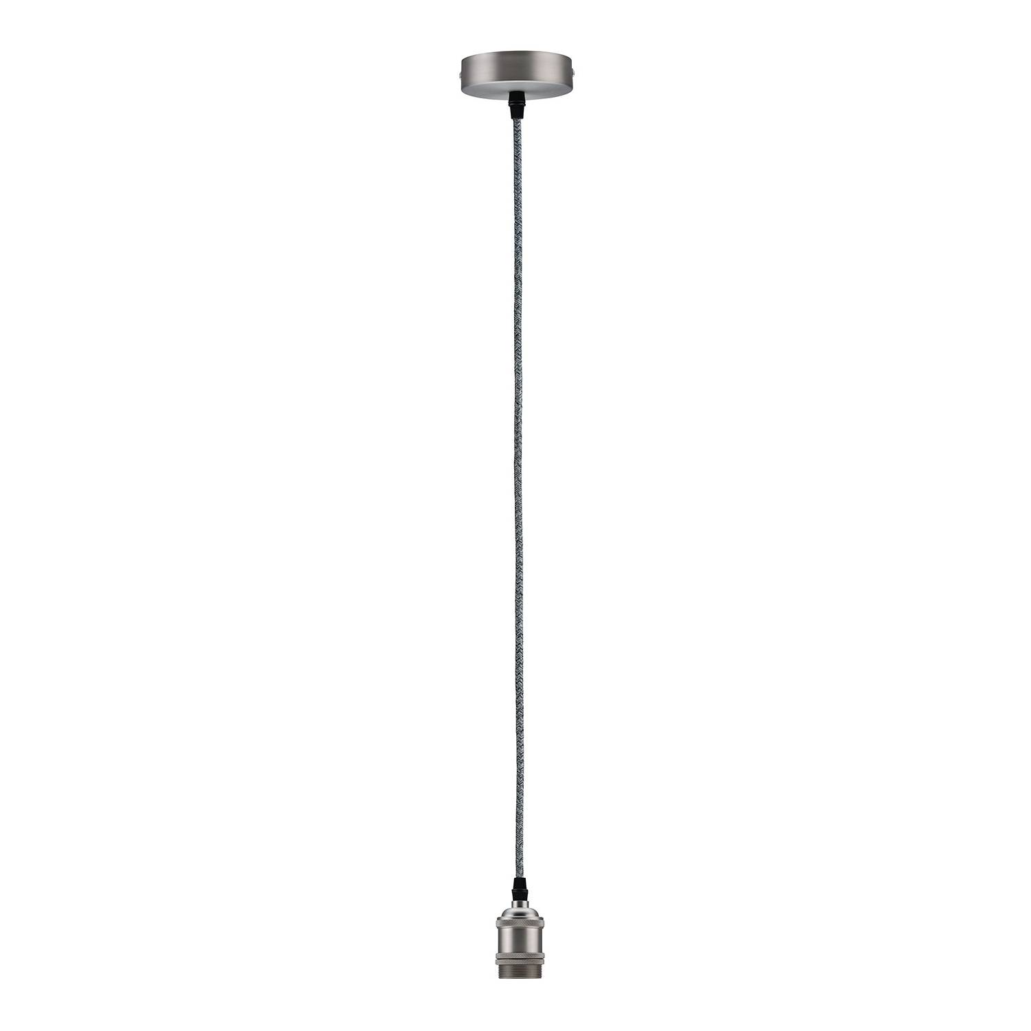 Eldar III Pendelleuchte Aluminium Mischgewebe 1-flammig
