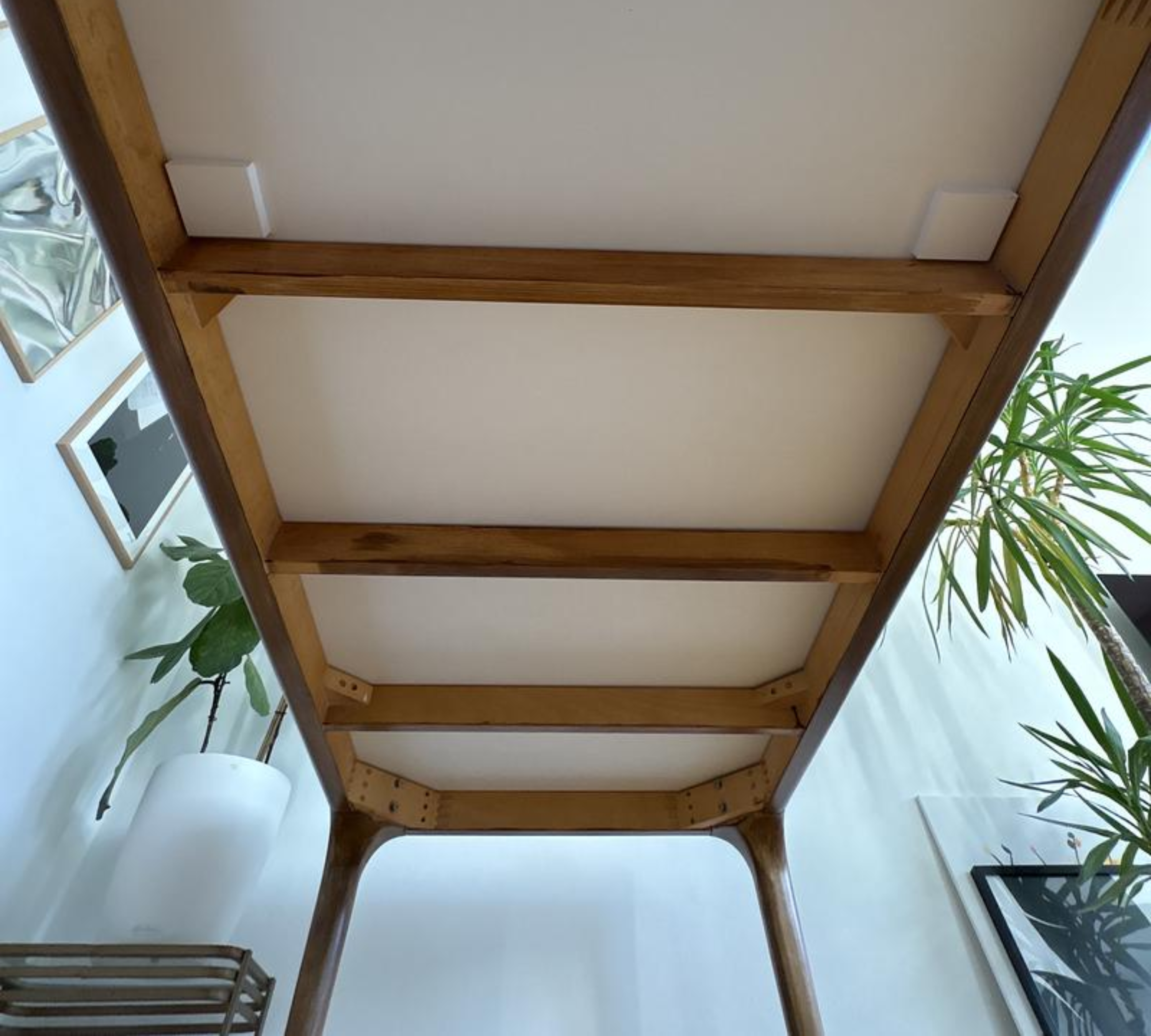 Rechteckiger Tisch Marmor Eichenholz