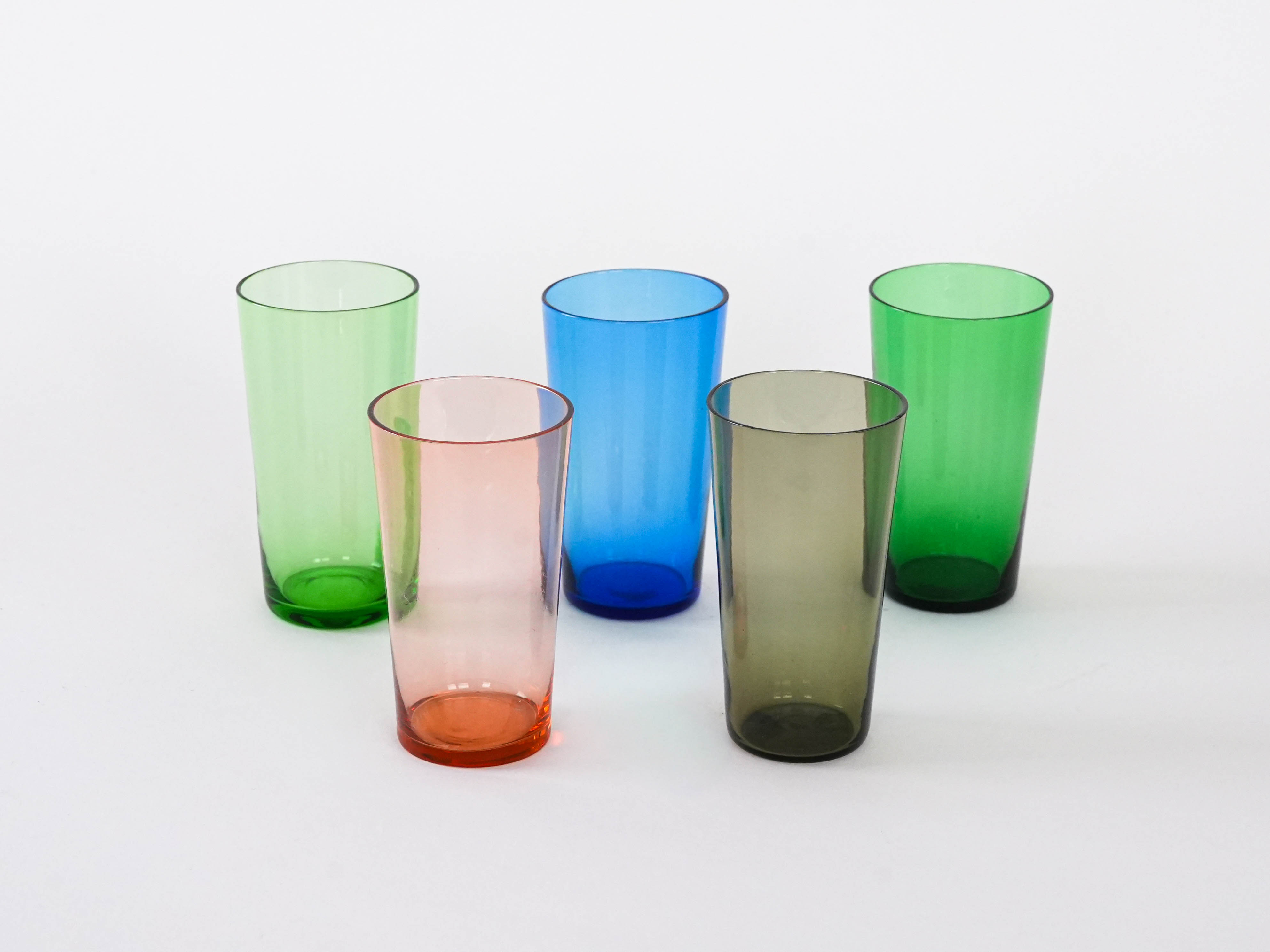 5x Gläser Bunt 