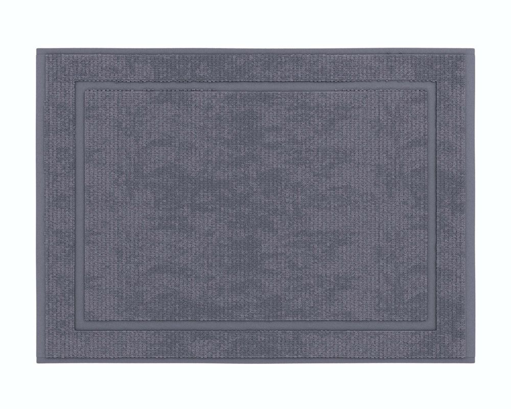 Badematte aus Baumwolle Grau Öko-Tex Standard 100