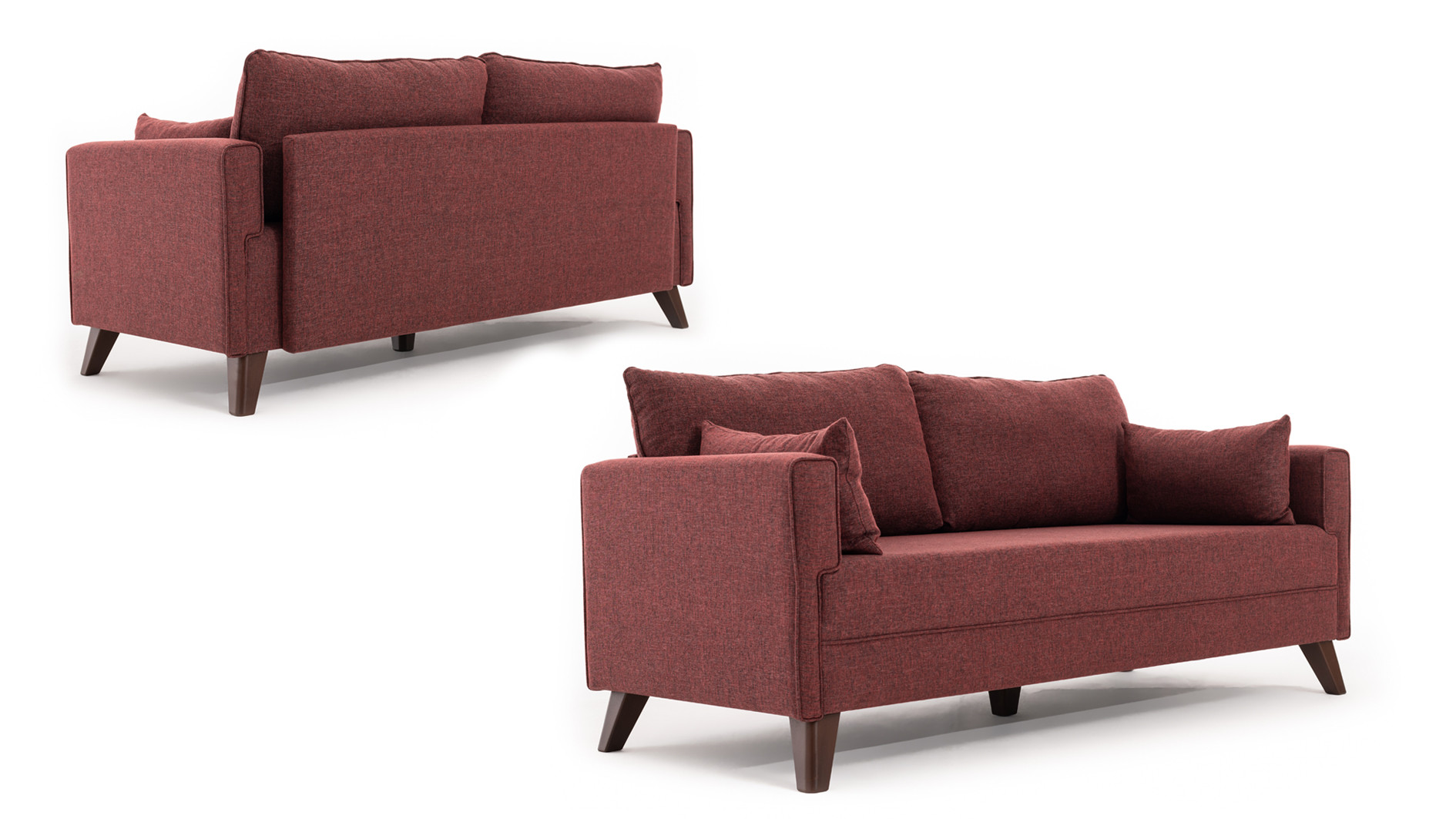 Bella Sofa 2-Sitzer Rot