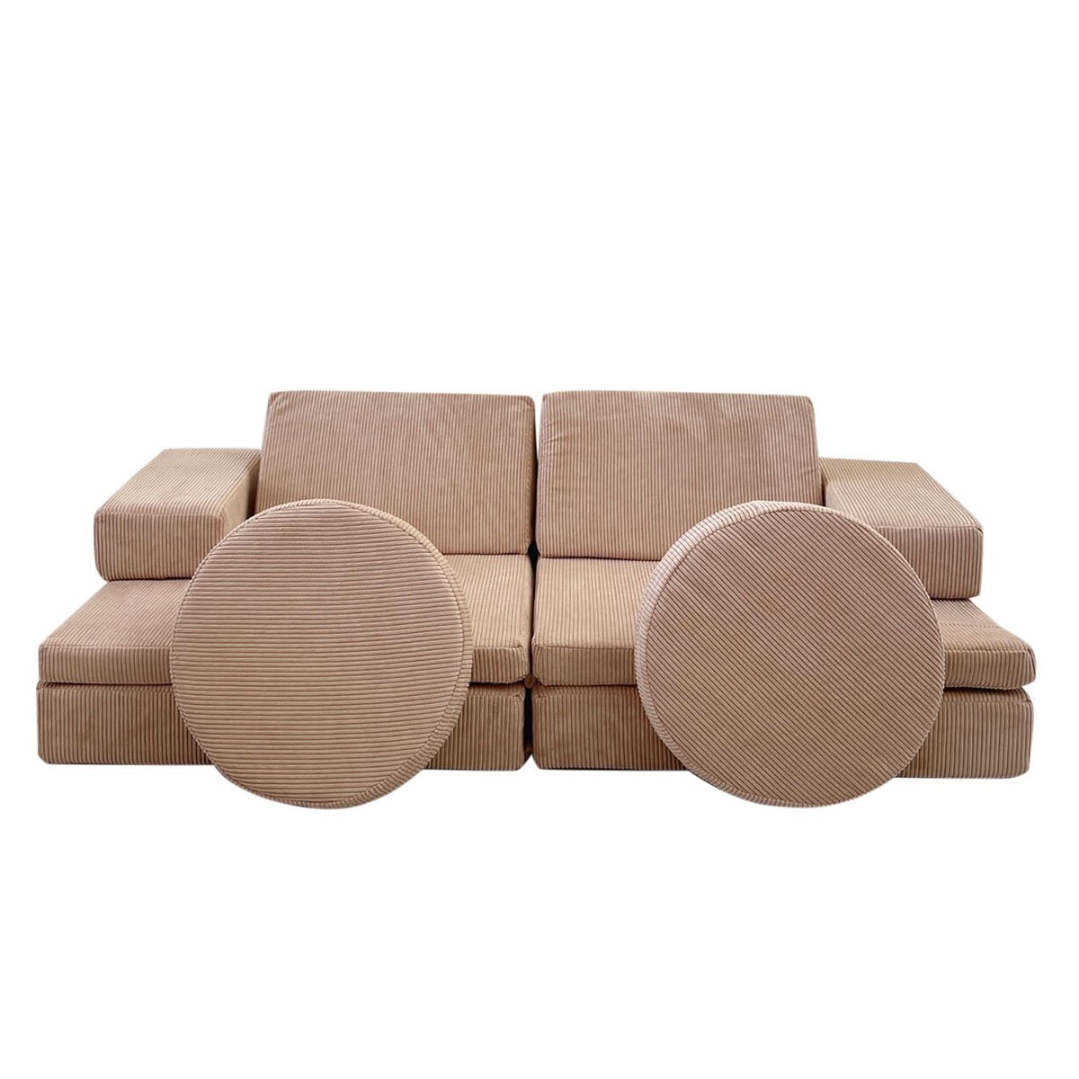 Puzzle Schlafsofa 2-Sitzer Pink