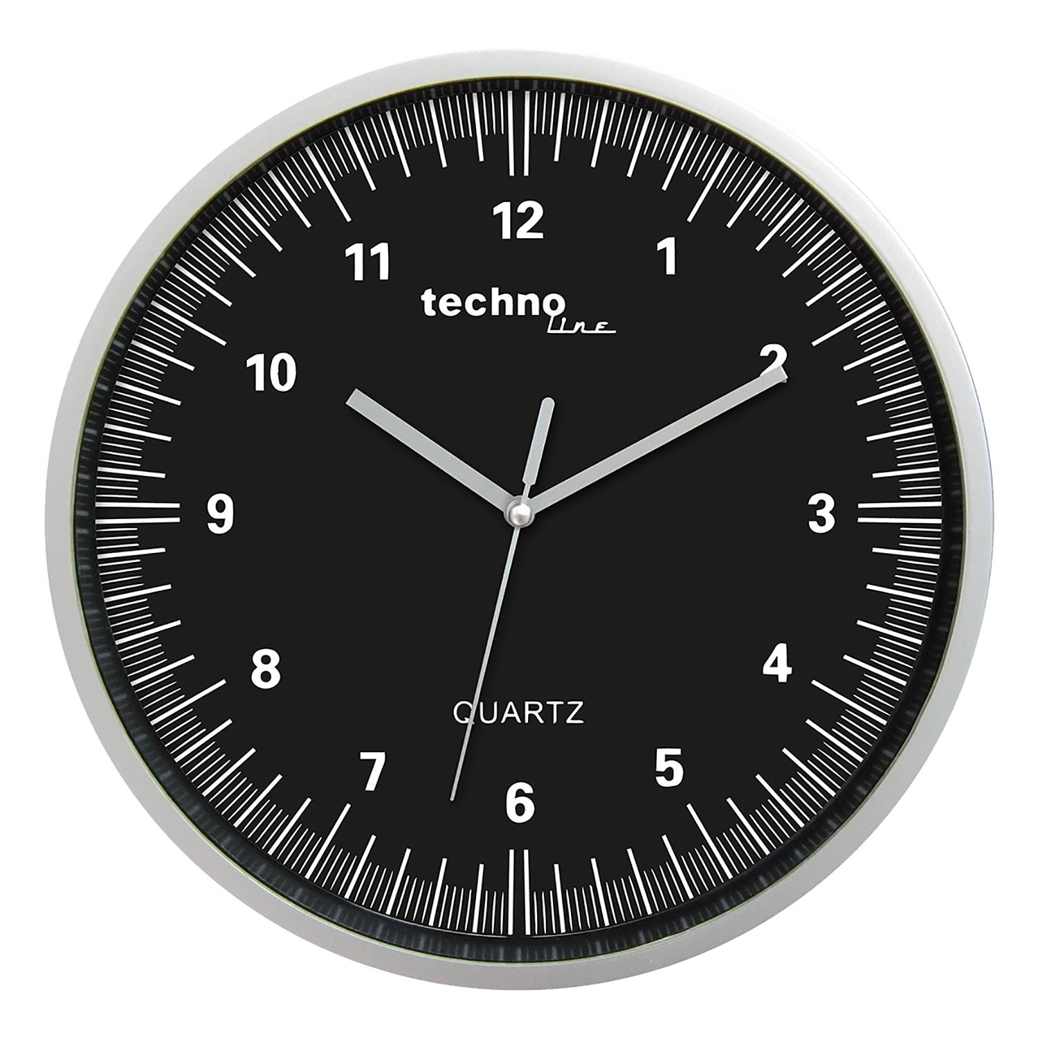 Wanduhr WT 7000 Kunststoff Silber