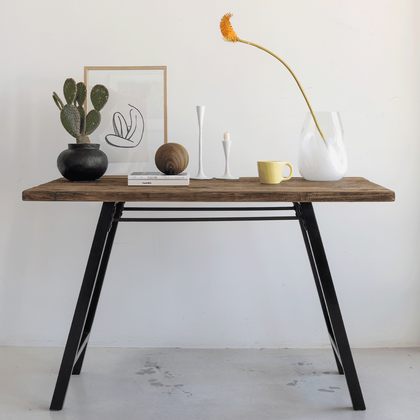 Desk Recycled Wood Acacia Wood