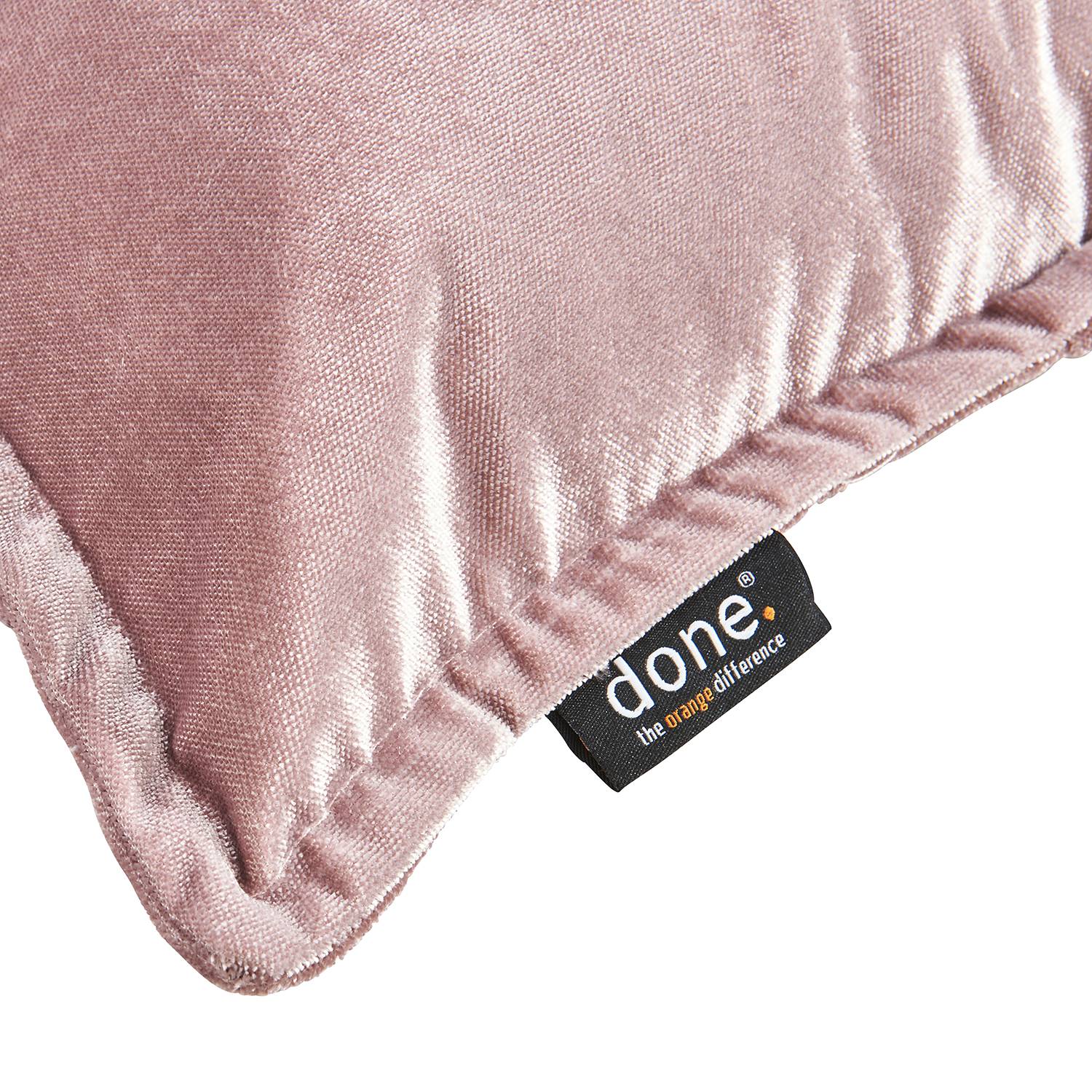 Glam Cushion cover Mixed fabric Mauve