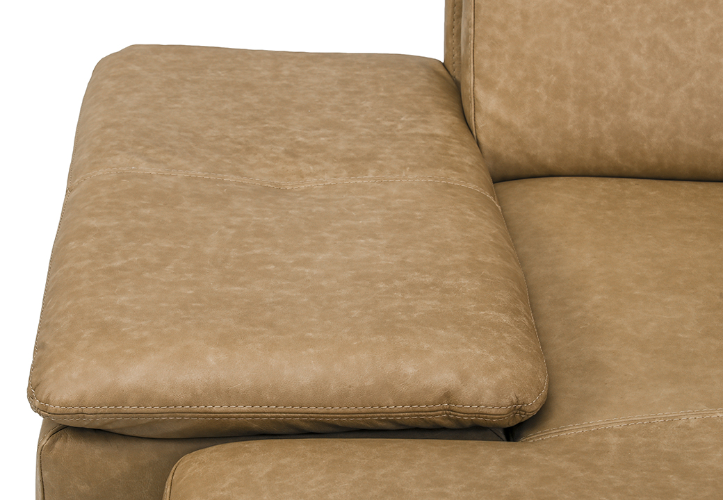 Filippo Ecksofa Leder Olly Beige