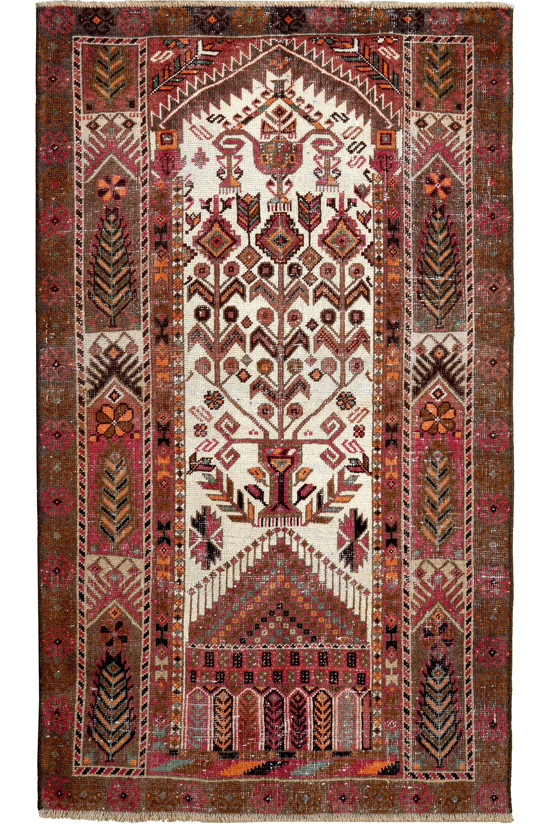 Heritage Teppich Wolle Braun