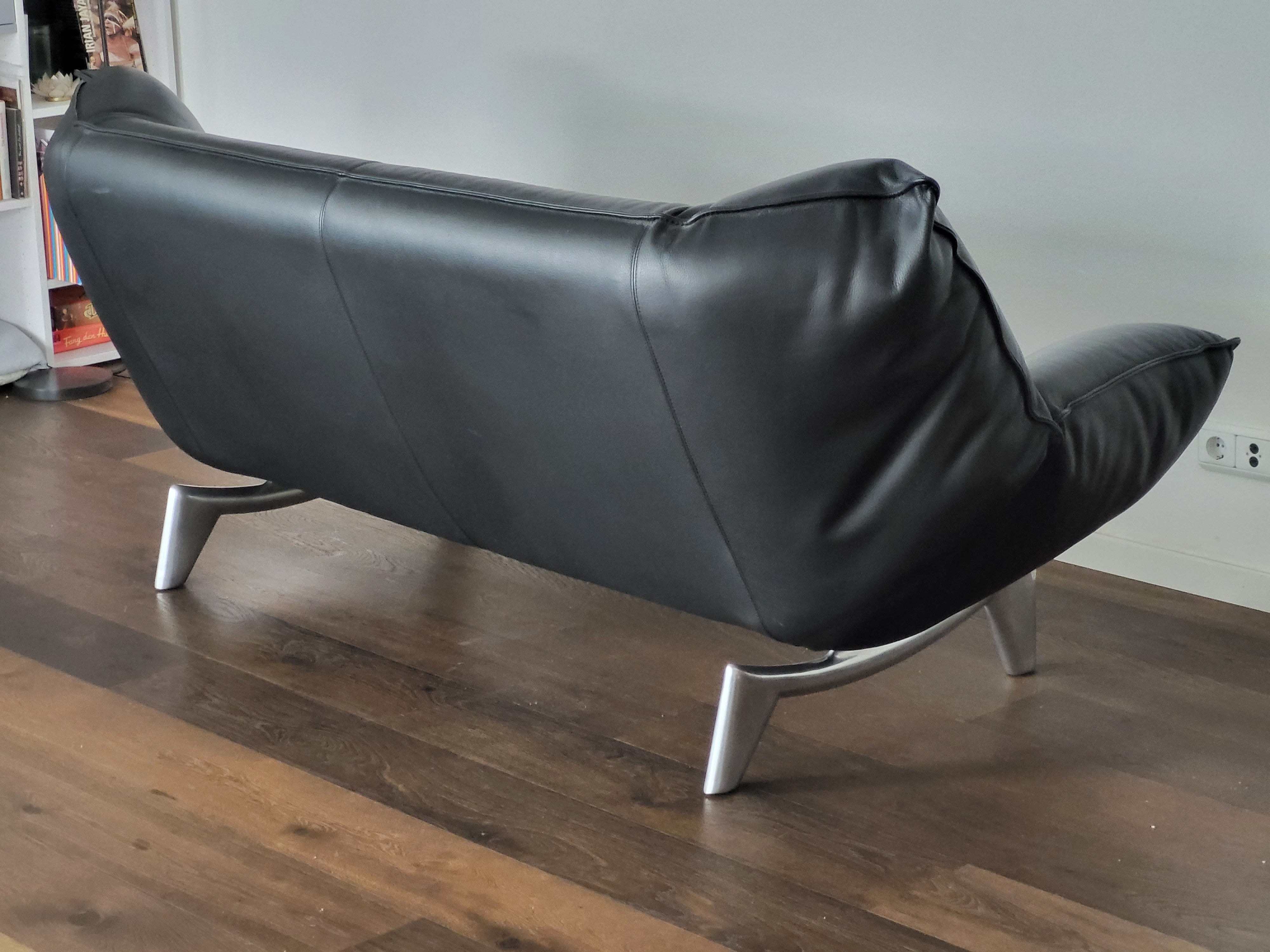 Tango Sofa 3-Sitzer Leder Schwarz